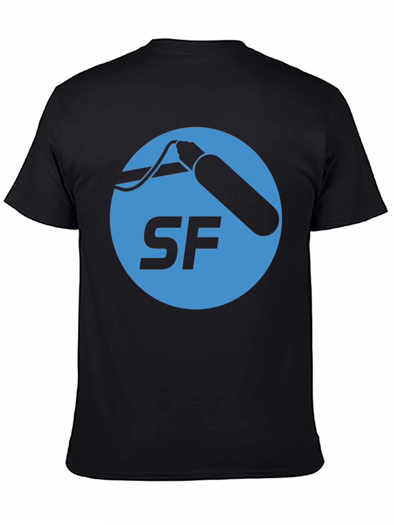 Black SF Logo Graphic T-Shirt - Stylish and Comfortable view 4