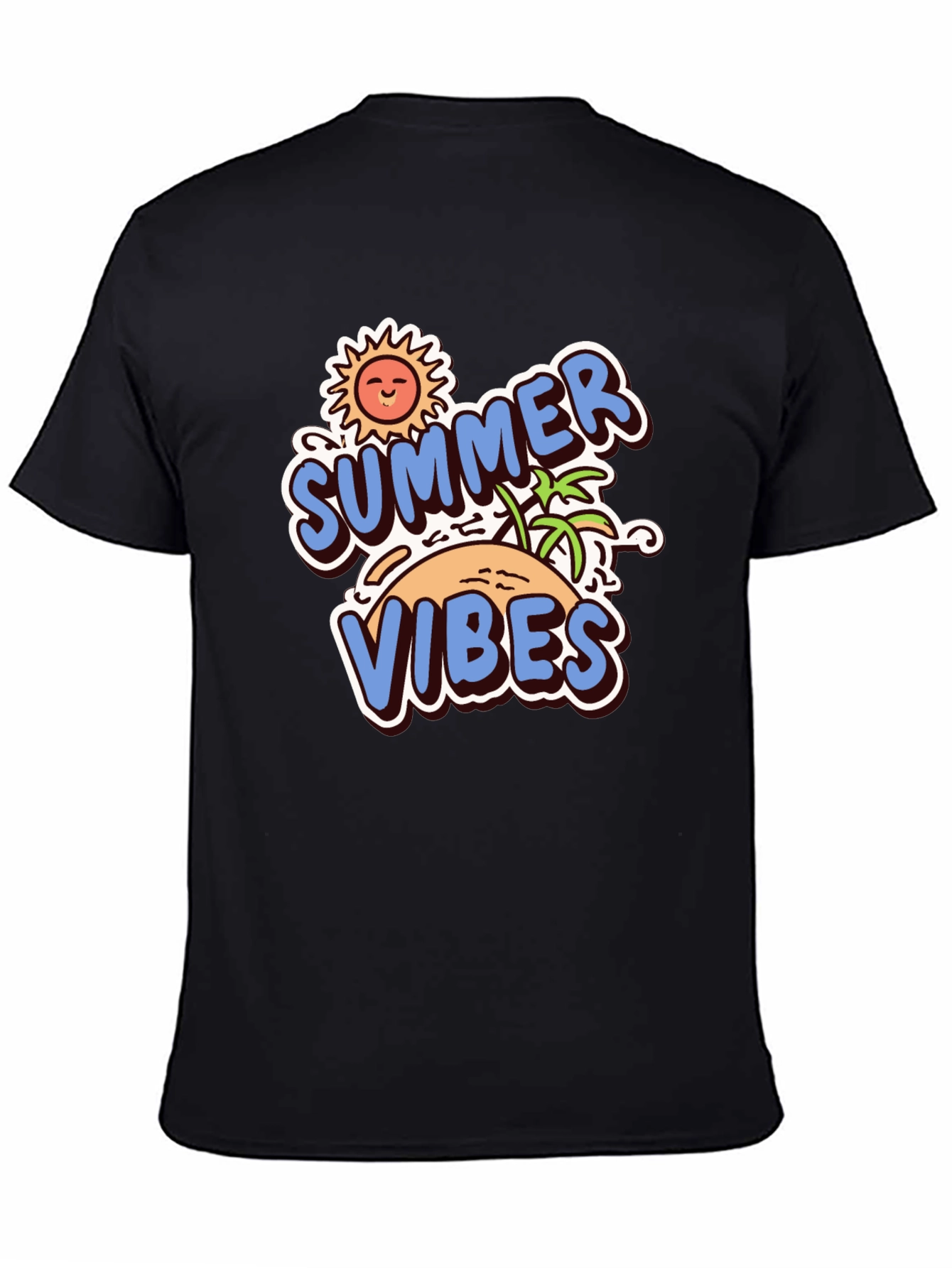 Black Summer Vibes Graphic Tee view 4