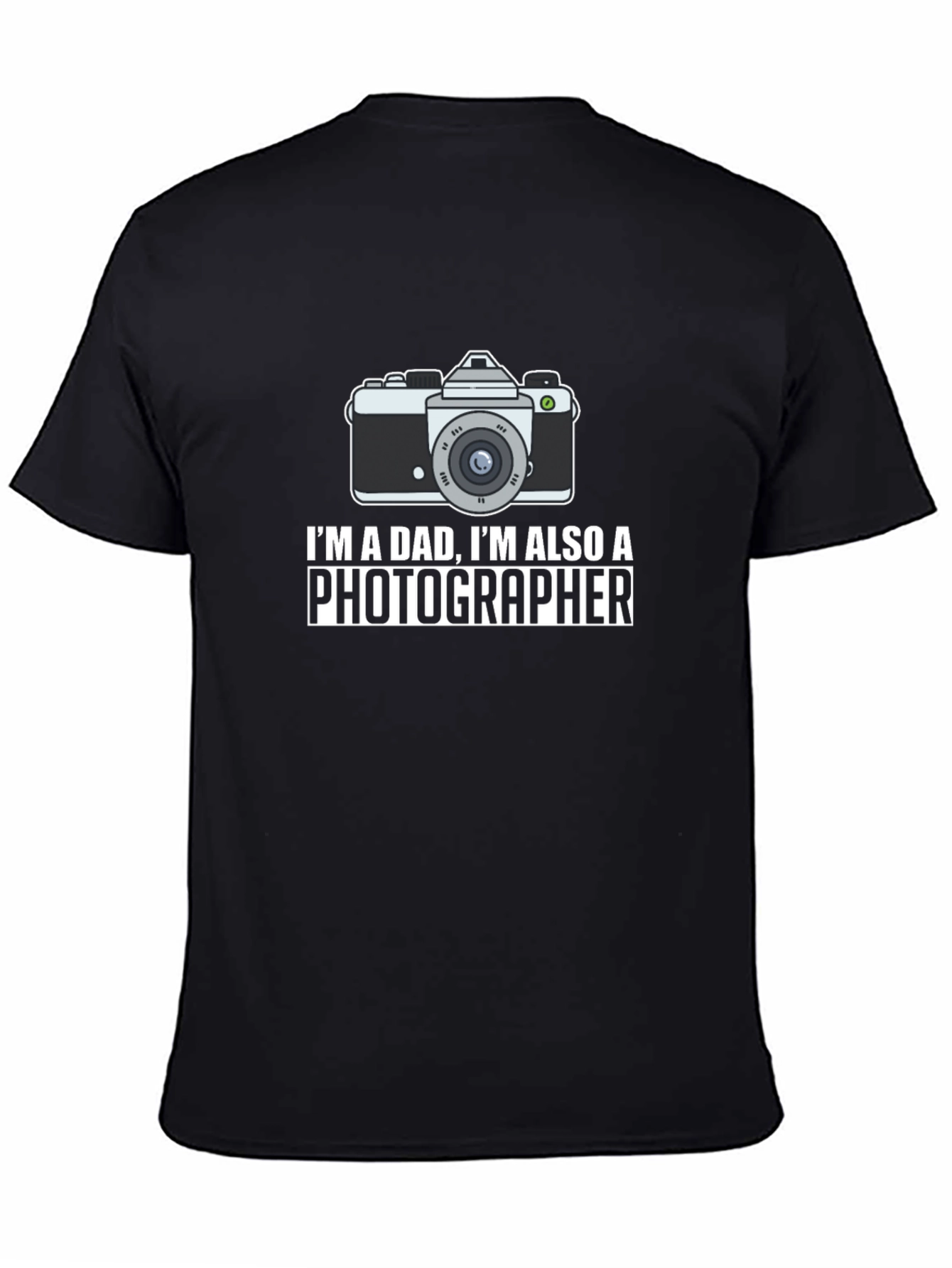 Black Dad Photographer Graphic T-Shirt - Perfect Gift! view 4