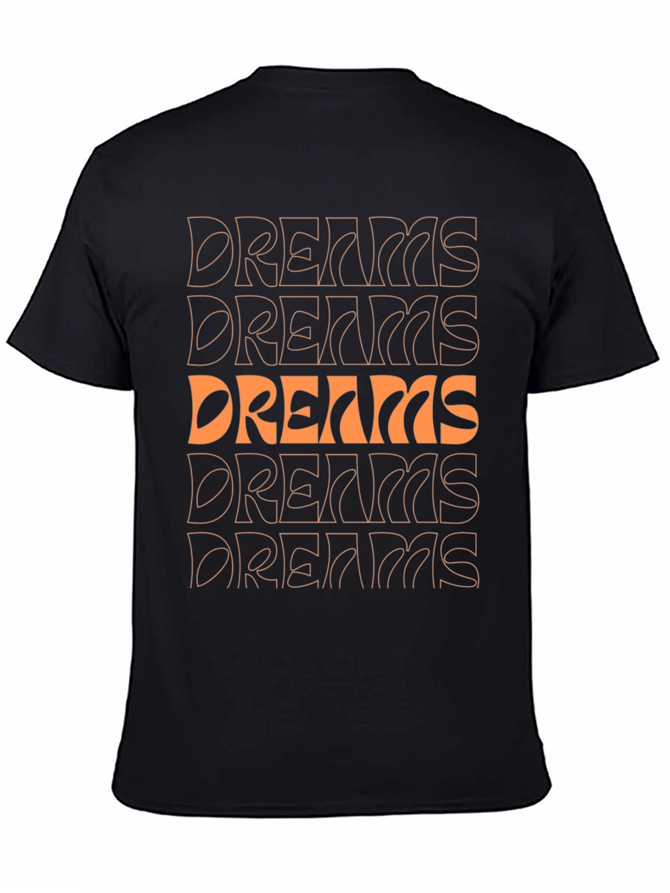 Black Dreams Graphic Print Crew Neck Tee - Black view 4