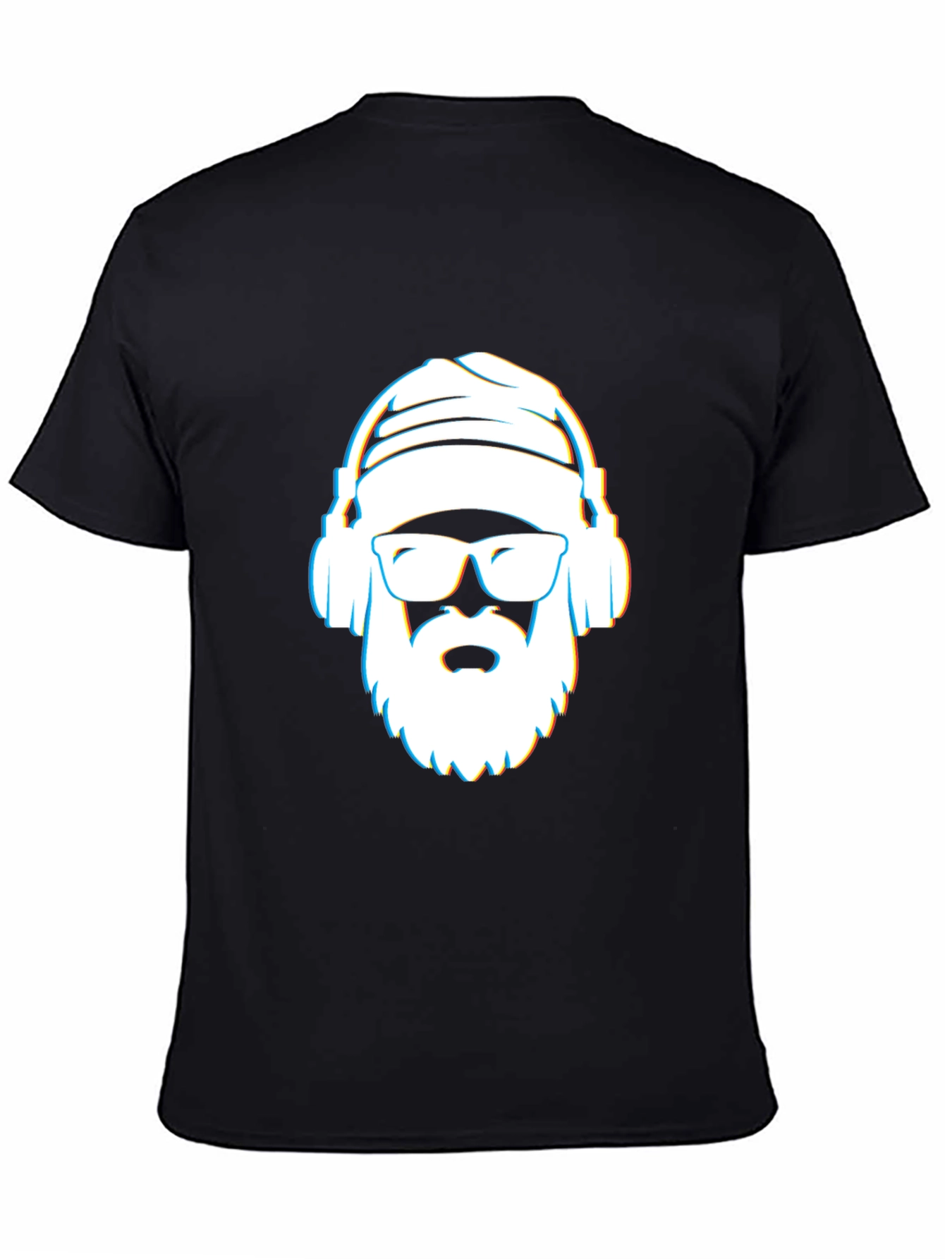 Black Cool Dude Graphic T-Shirt - Black Cotton Blend view 4