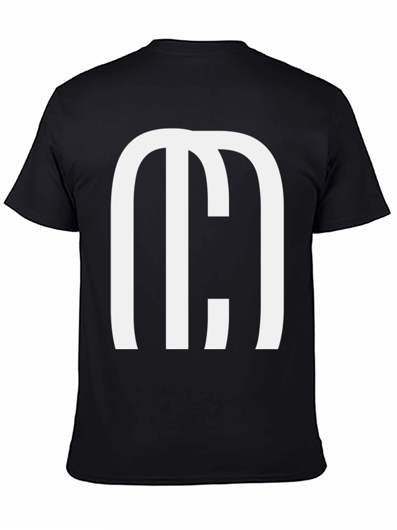 Black Bold Graphic Tee - Modern M Design view 4