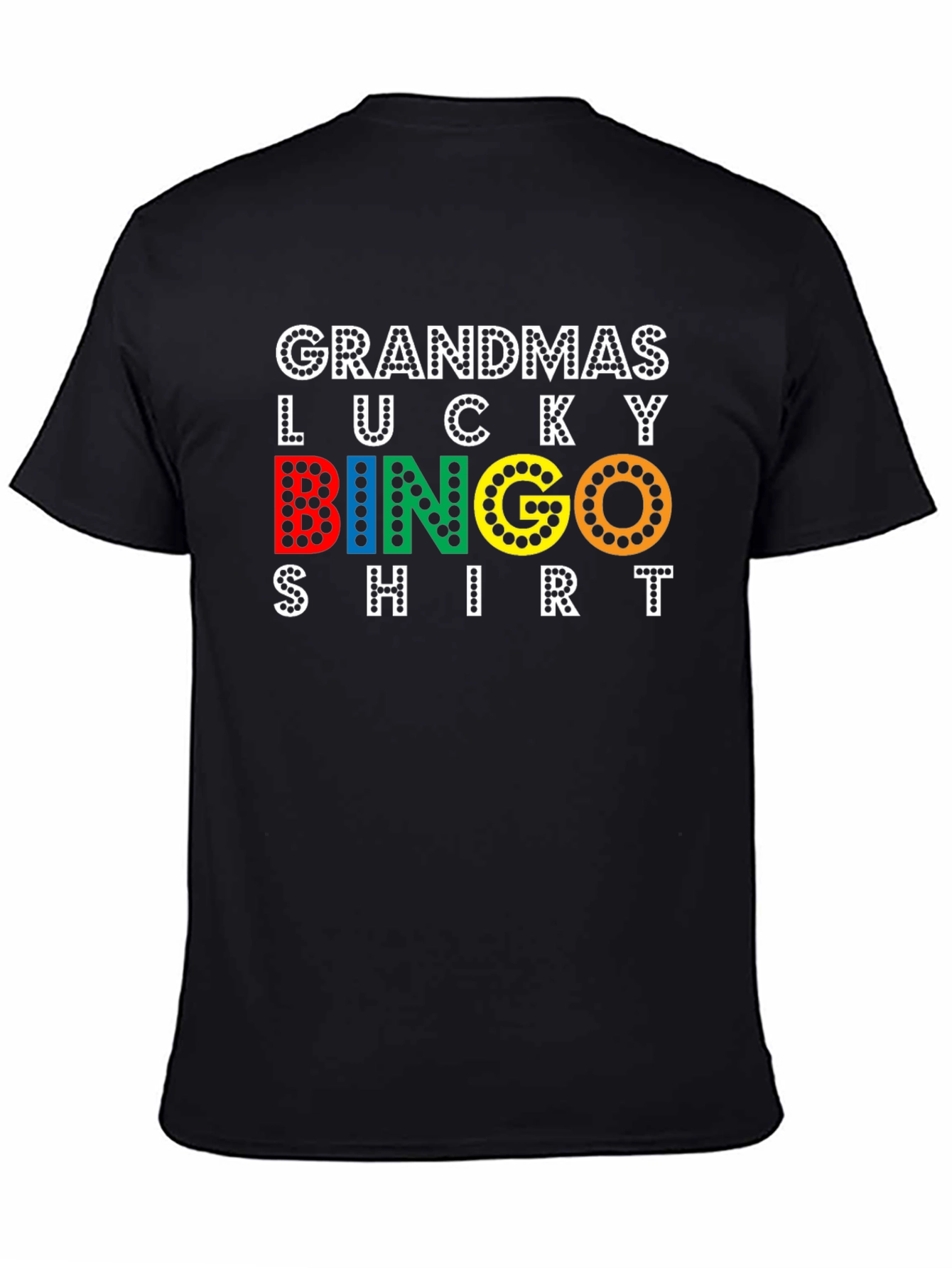 Black Grandma's Lucky Bingo T-Shirt view 4
