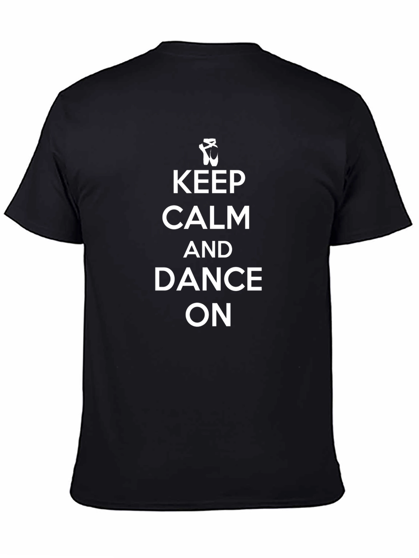 Black Keep Calm & Dance On T-Shirt - Black Cotton Blend view 4