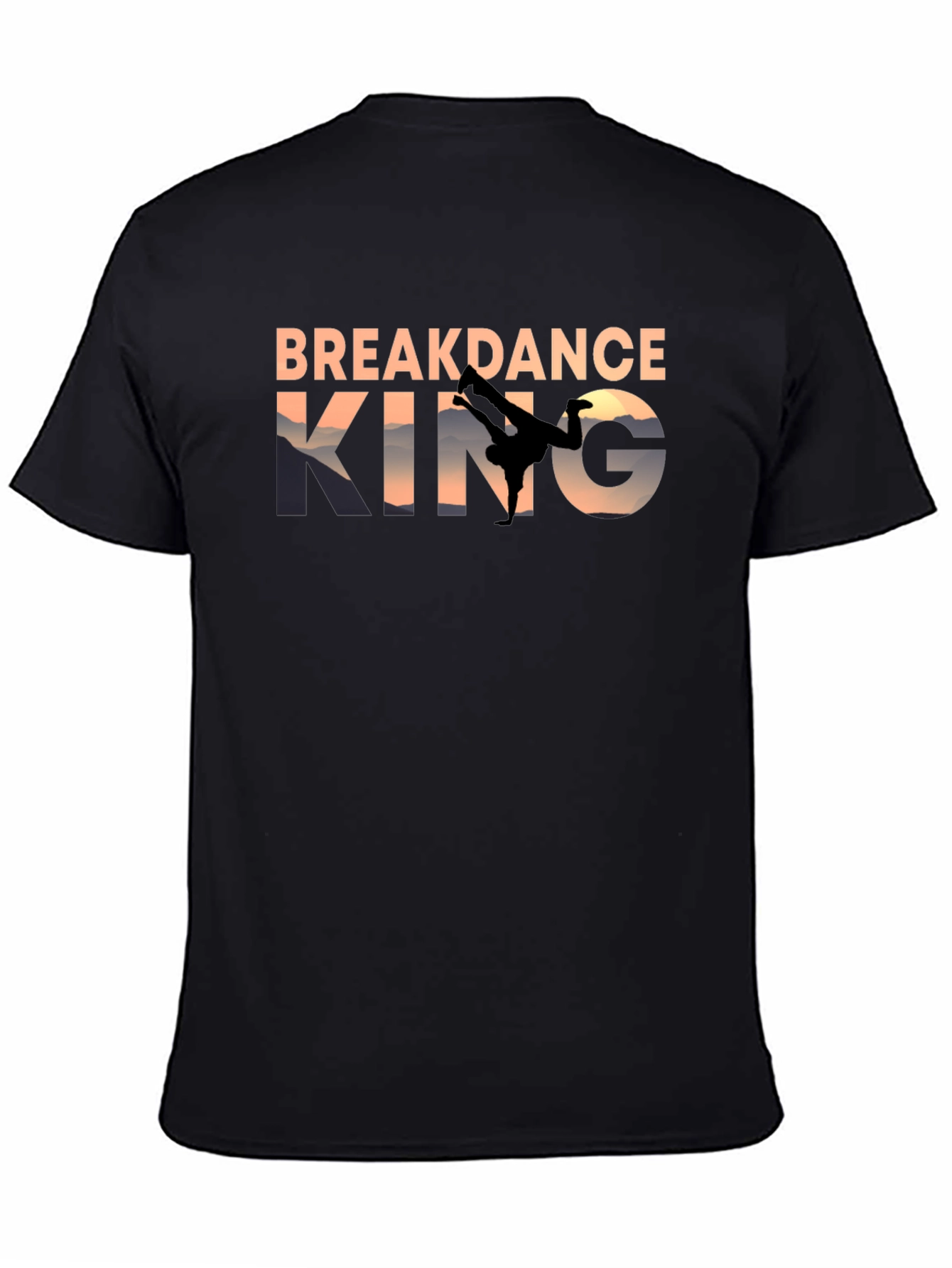 Black Breakdance King T-Shirt view 4