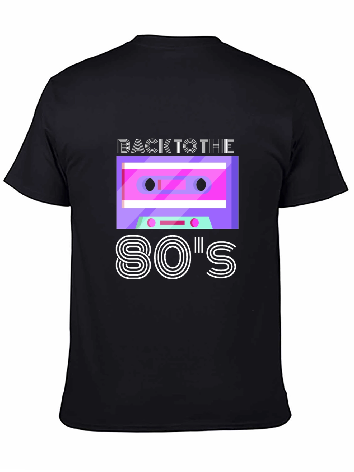 Black Back to the 80's Graphic Tee view 4