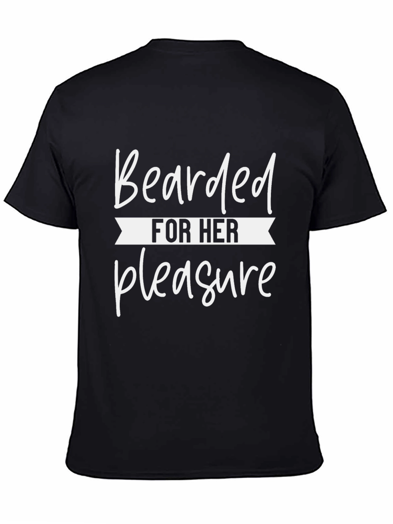 Black Bearded For Her Pleasure Graphic Tee view 4