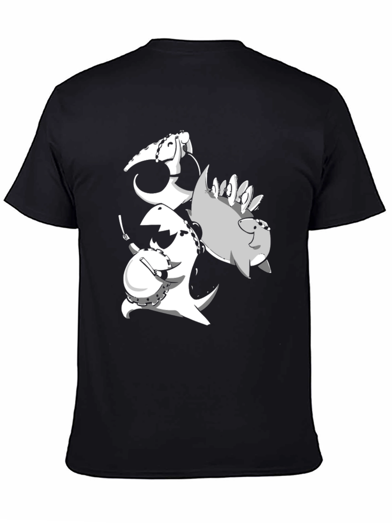 Black Dinosaur Band T-Shirt view 4