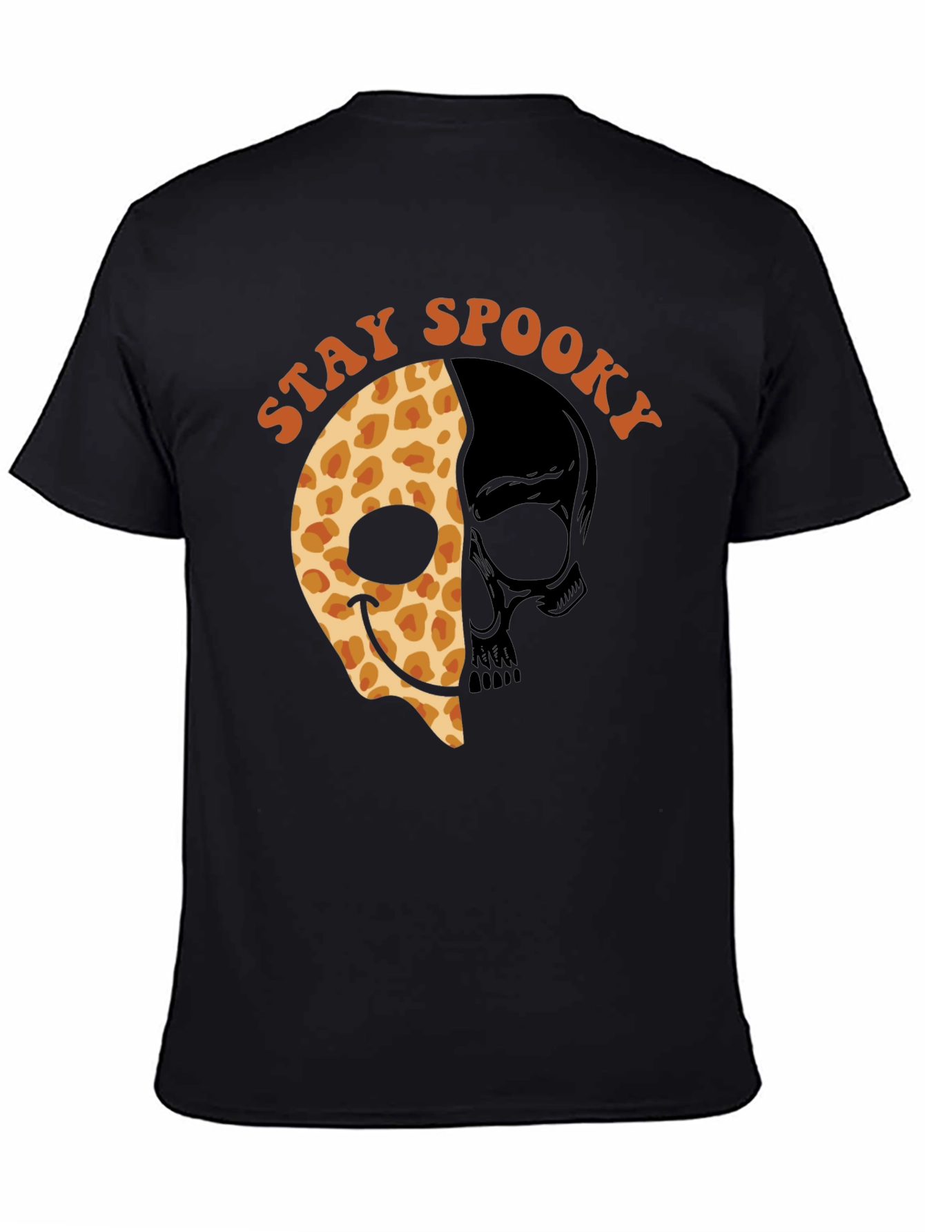 Black Stay Spooky Halloween T-Shirt view 4