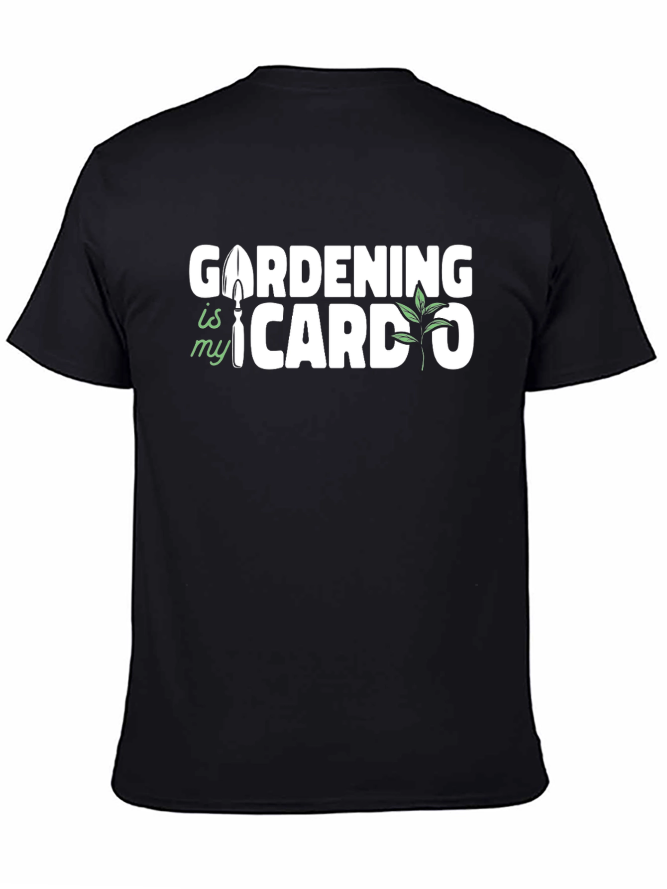 Black Gardening Is My Cardo T-Shirt - Gardening Lover Gift view 4