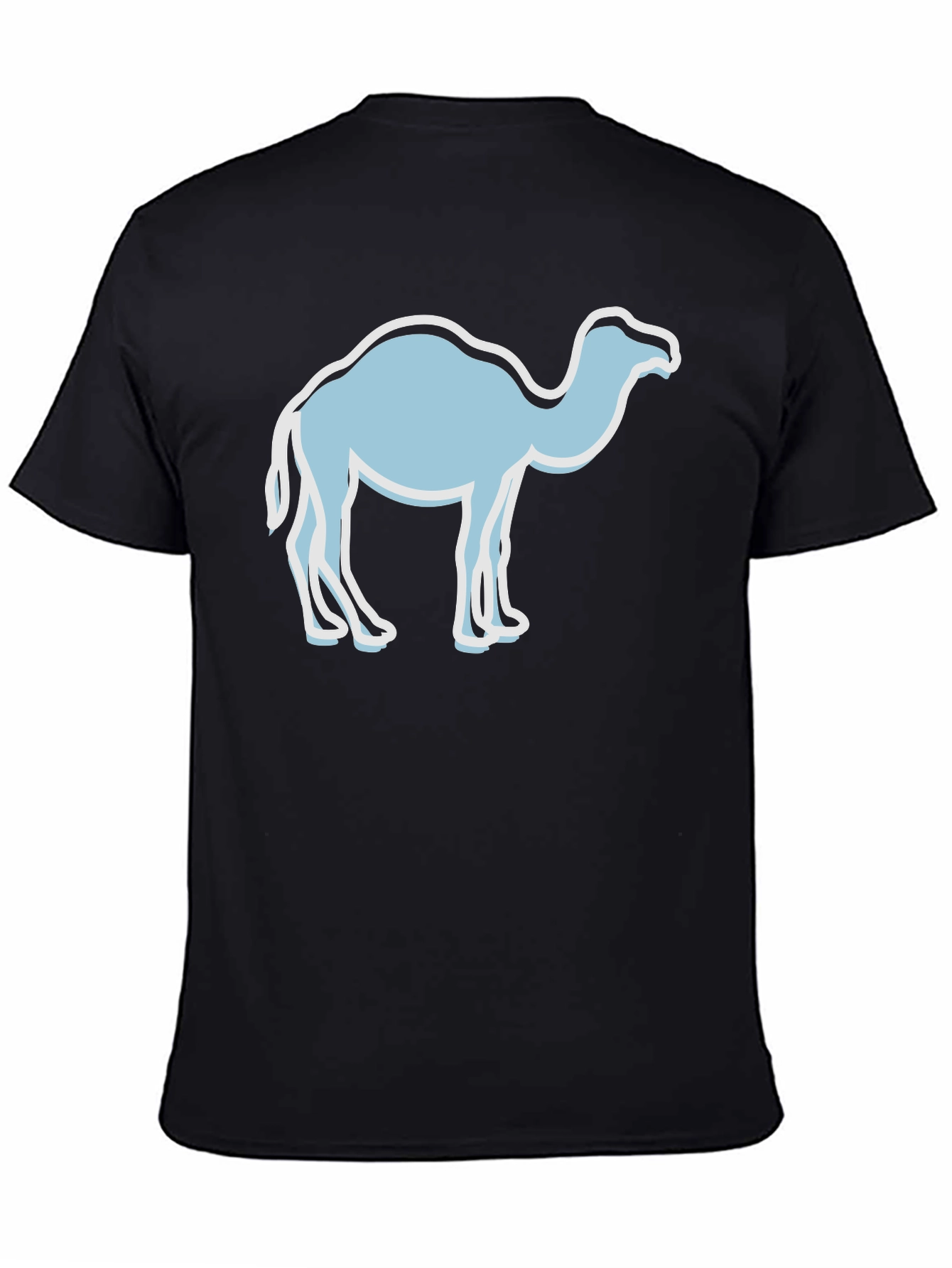 Black Camel Graphic Tee - Unisex Black T-Shirt view 4
