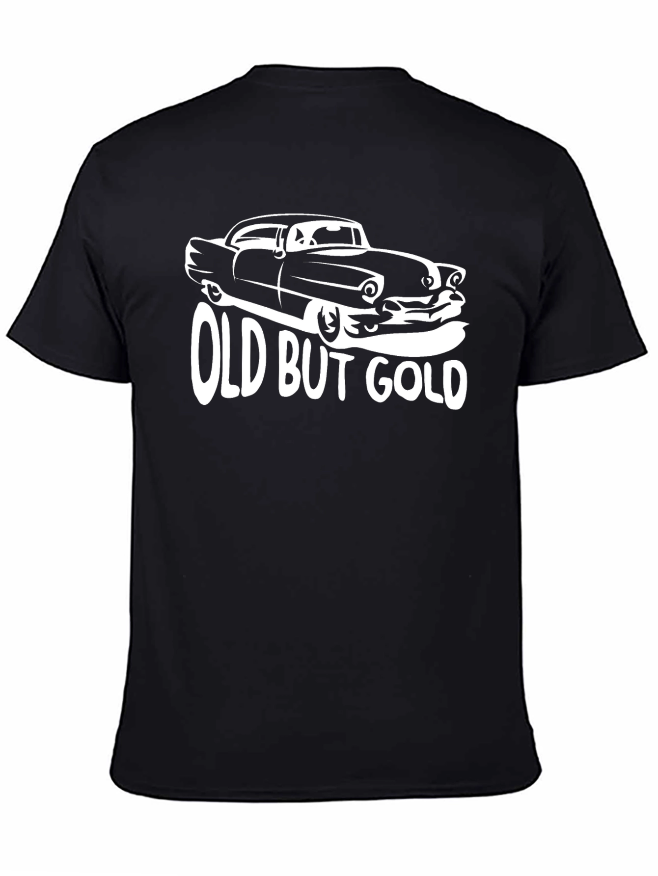 Black Old But Gold Classic Car Black T-Shirt view 4