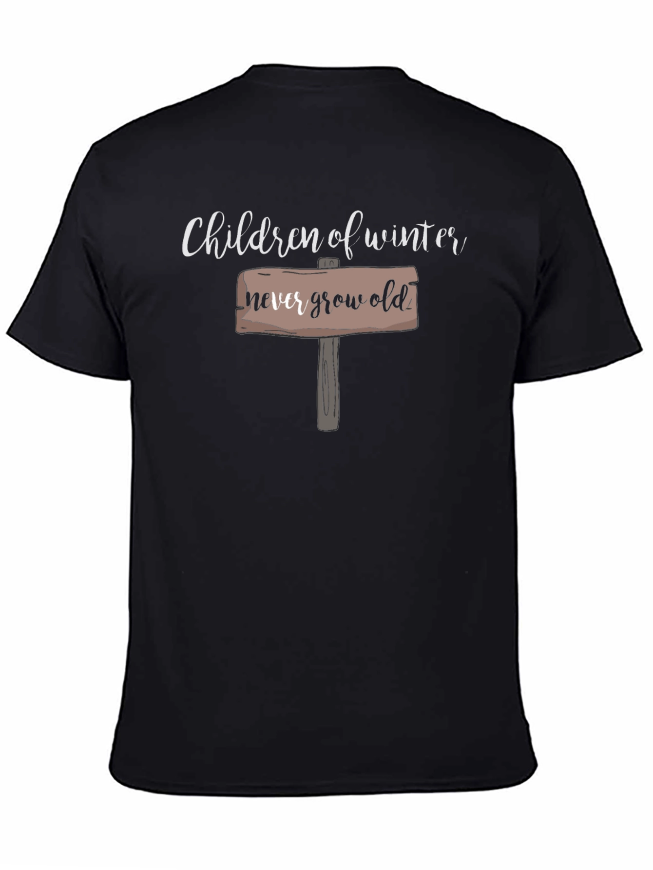 Black Children of Winter Never Grow Old Graphic T-Shirt view 4