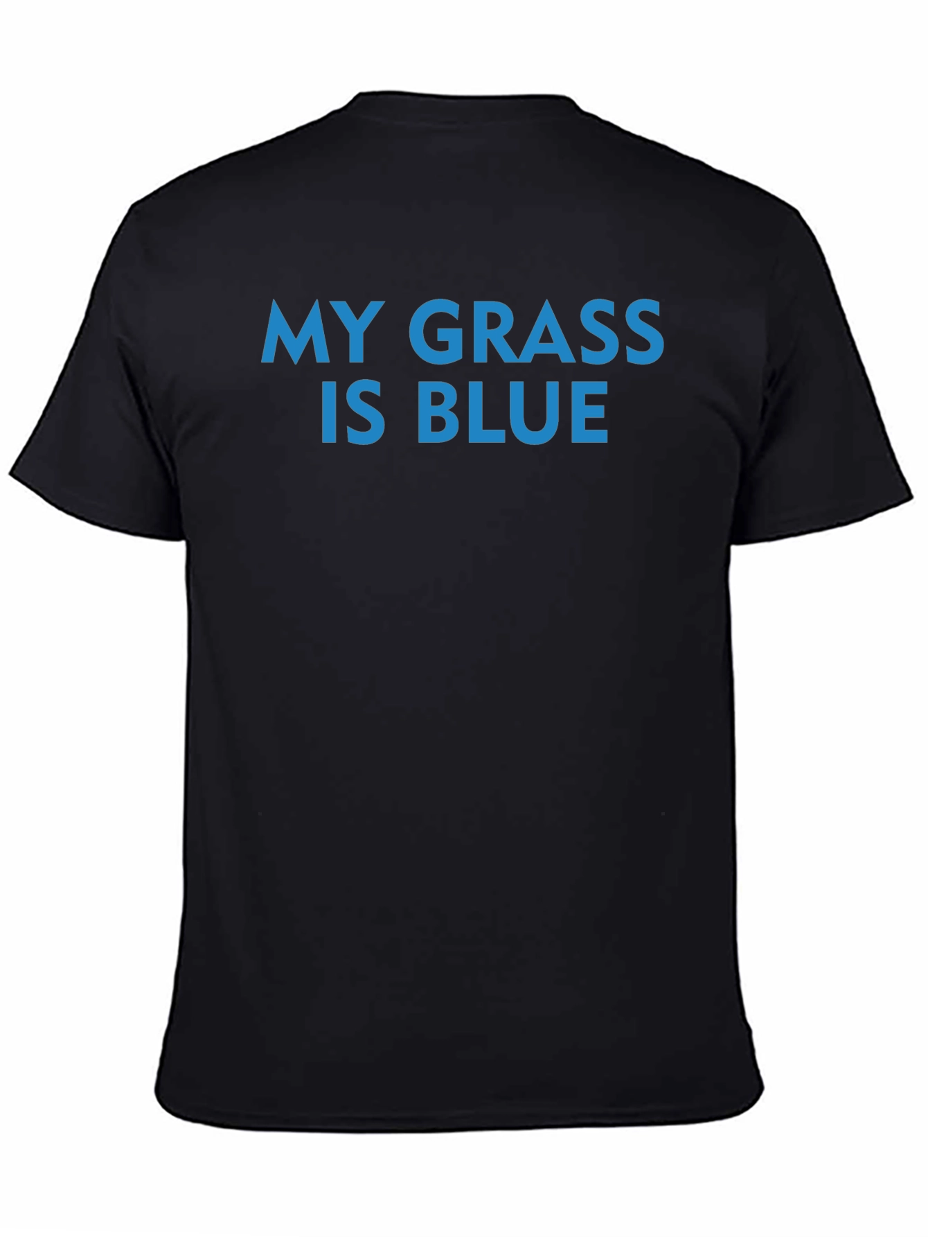 Black My Grass Is Blue - Funny Graphic Tee view 4