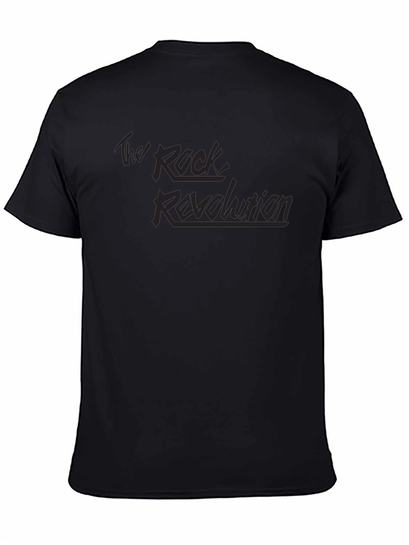 Black The Rock Revolution Black Graphic T-Shirt view 4