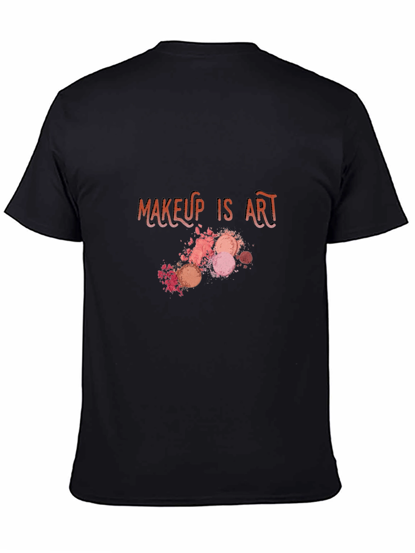 Black Makeup Is Art Graphic Tee view 4