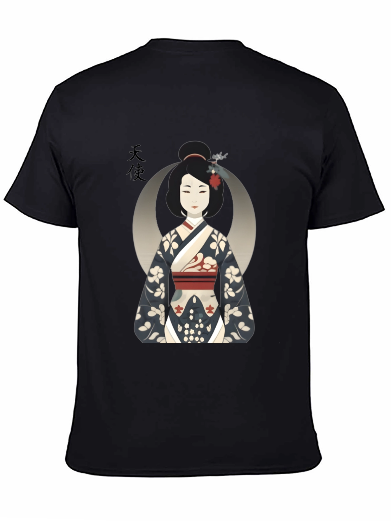 Black Geisha Graphic T-Shirt view 4