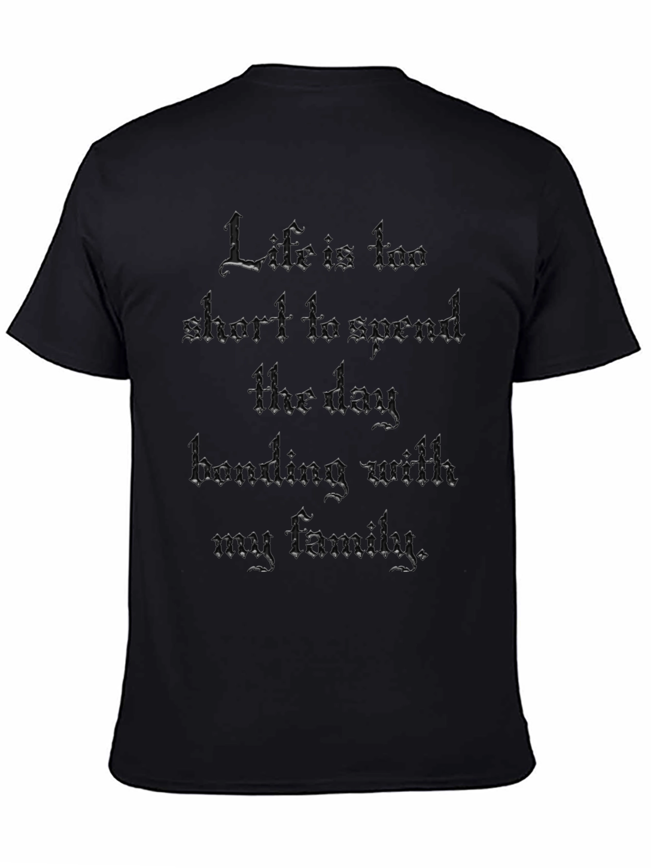 Black Humorous Dark Humor Family T-Shirt view 4