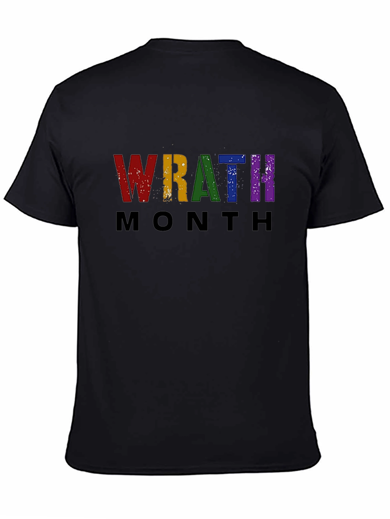Black Wrath Month Pride T-Shirt view 4