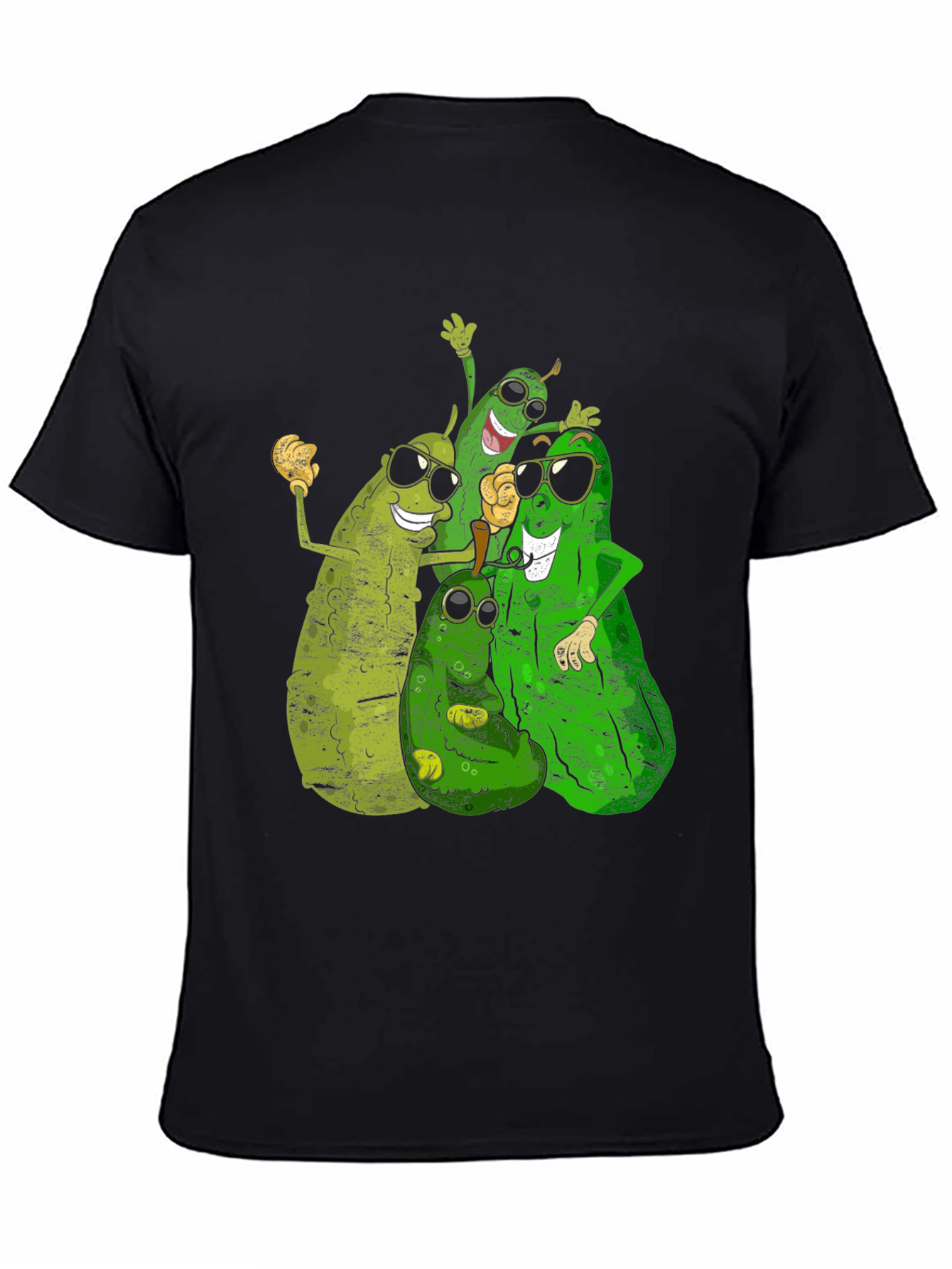 Black Pickle Squad T-Shirt - Funny Food Tee view 4