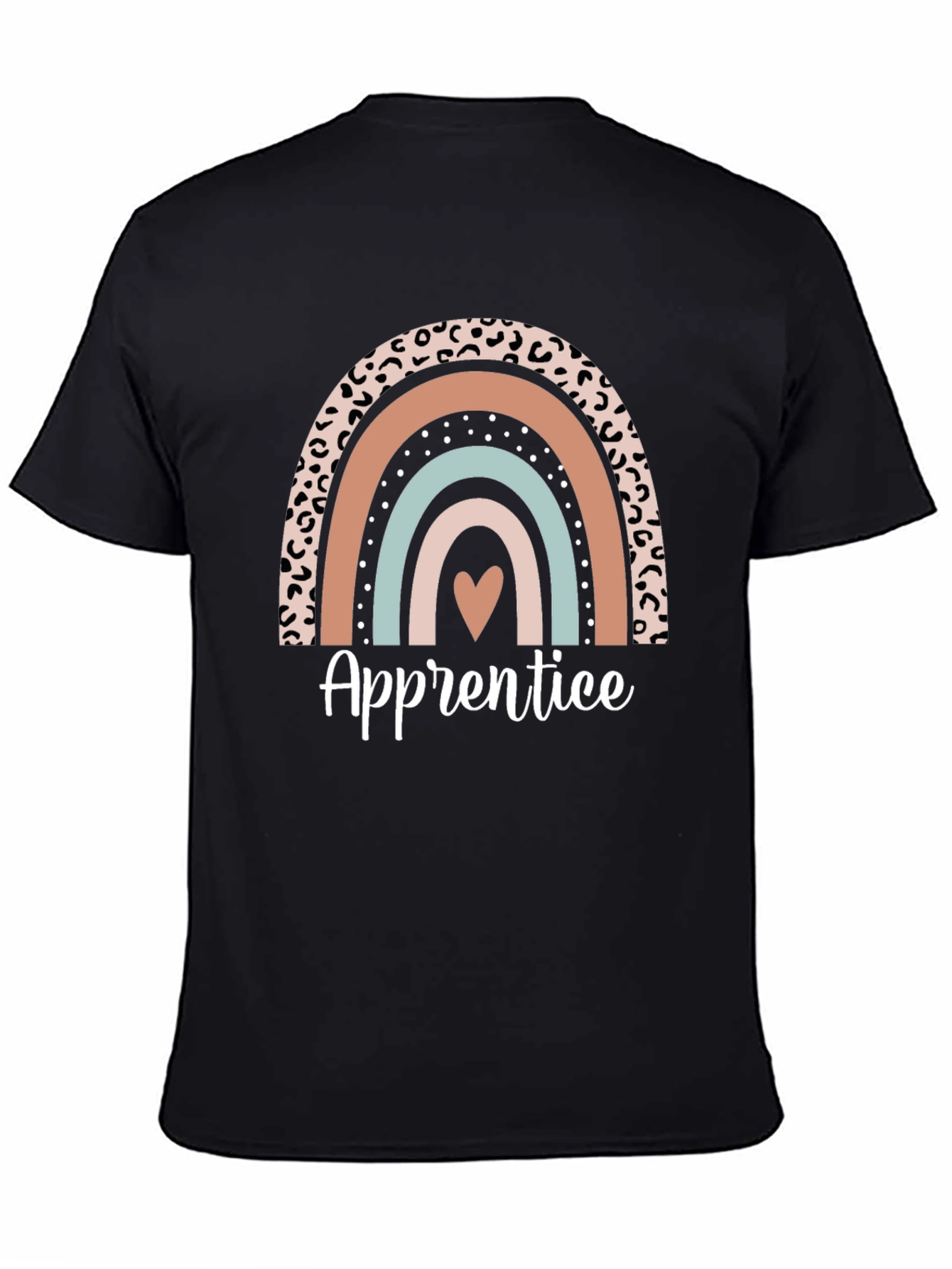 Black Apprentice Rainbow Graphic Tee view 4