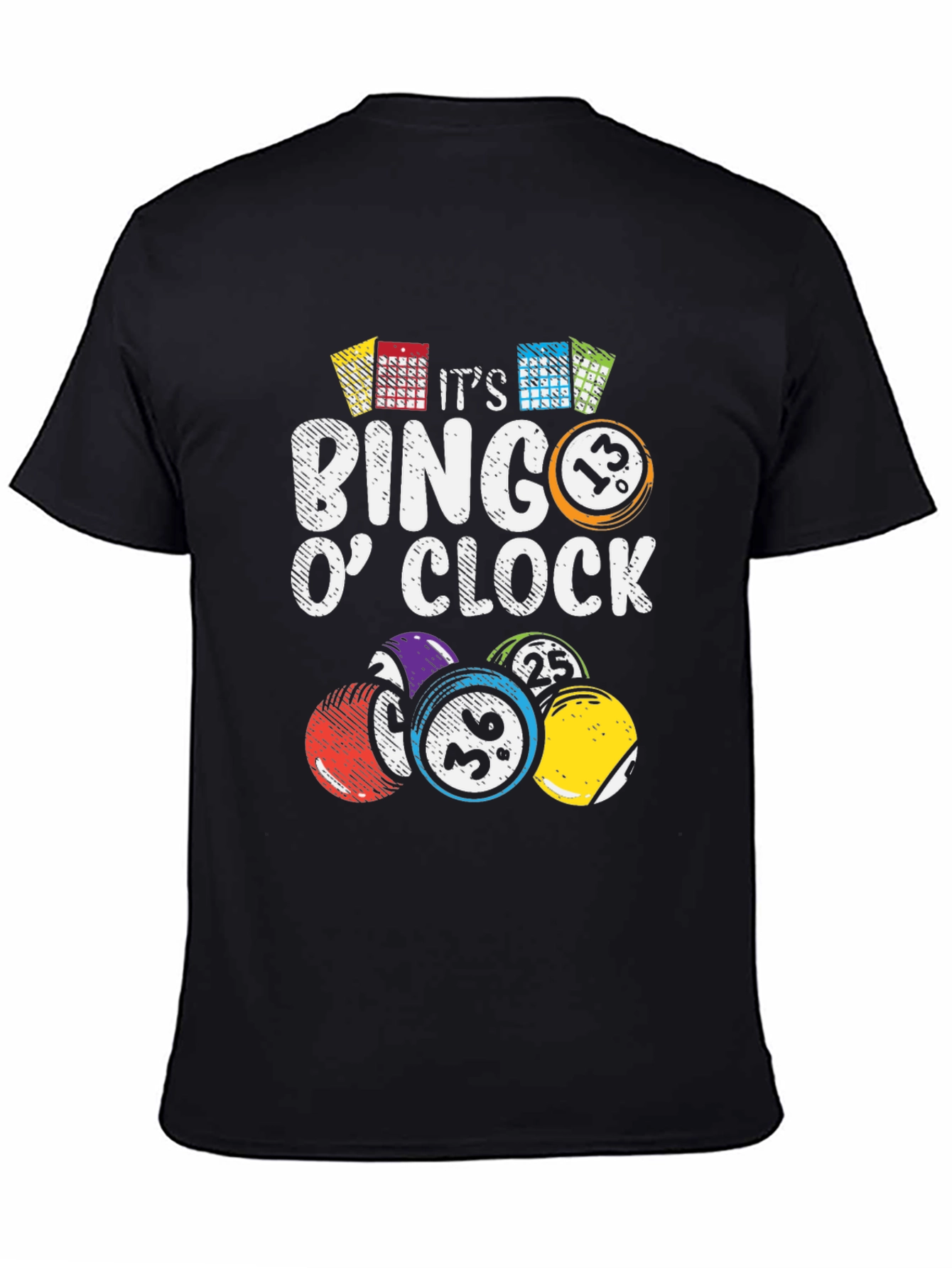 Black It's Bingo O'Clock Graphic Tee view 4