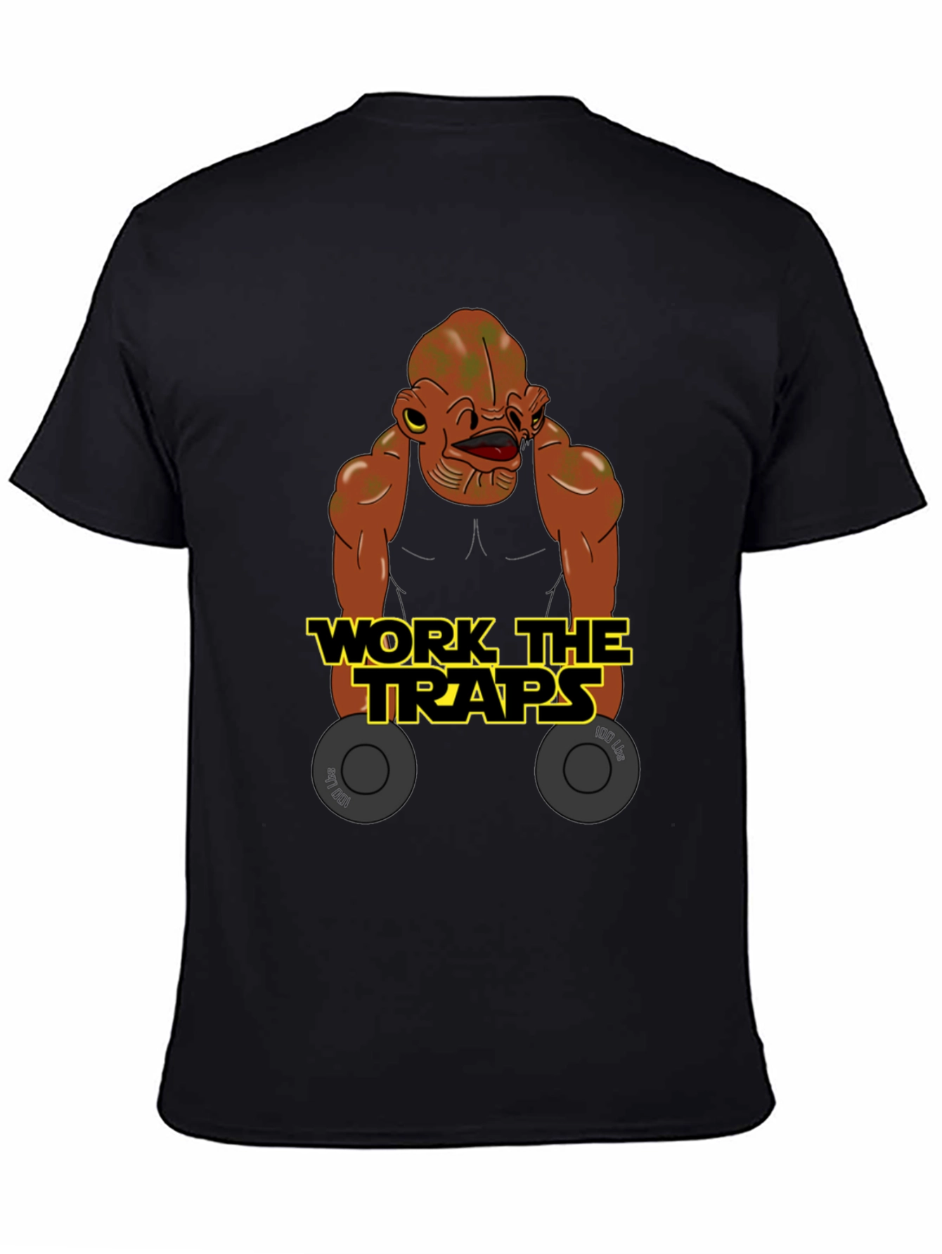 Black Work The Traps Ackbar T-Shirt view 4