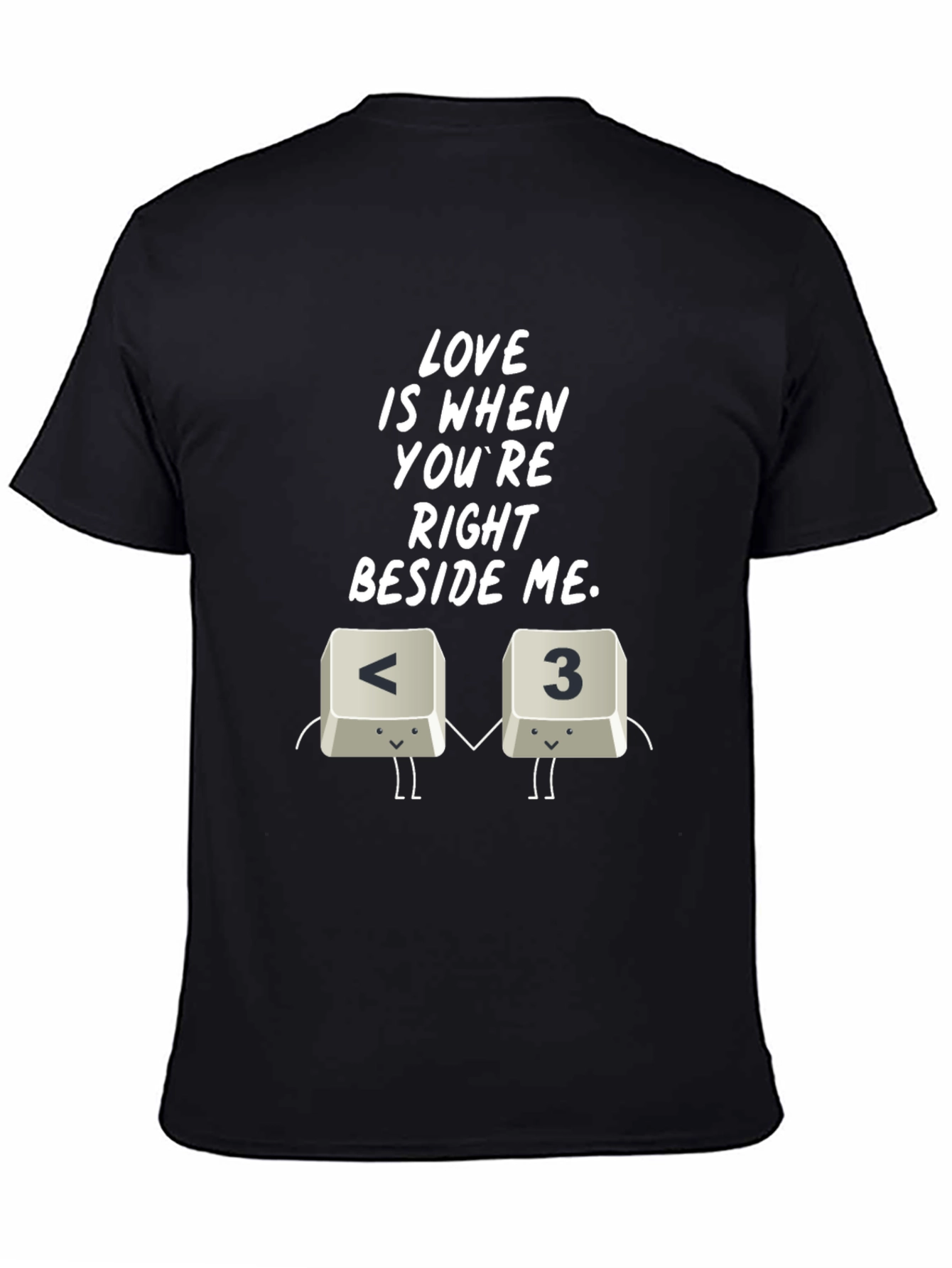 Black Love Is When You're Right Beside Me T-Shirt view 4