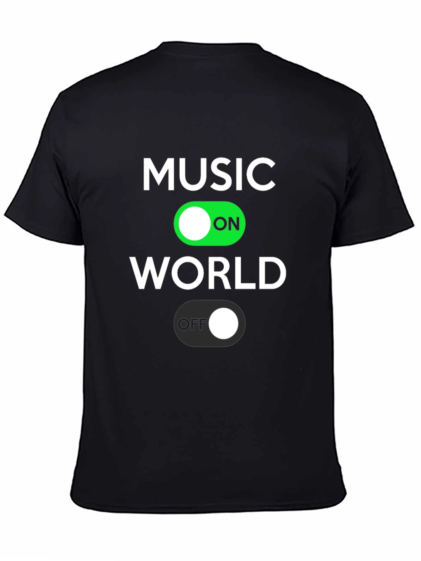 Black Music On World Off T-Shirt view 4