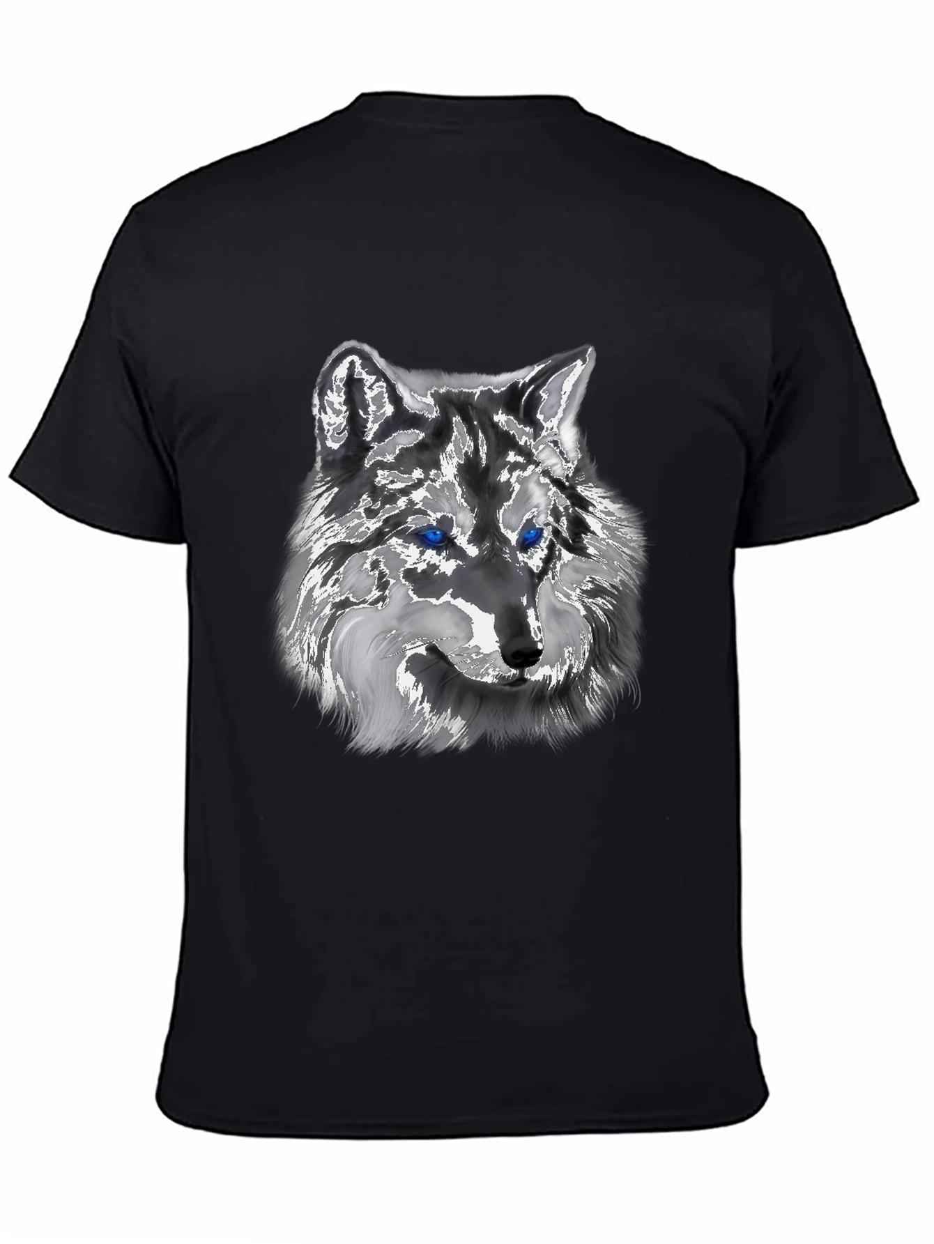 Black Wolf Graphic Tee - Black view 4