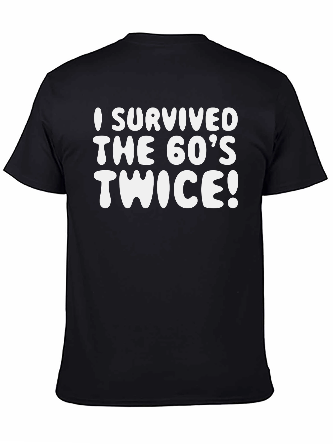 Black I Survived the 60's Twice Graphic Tee view 4