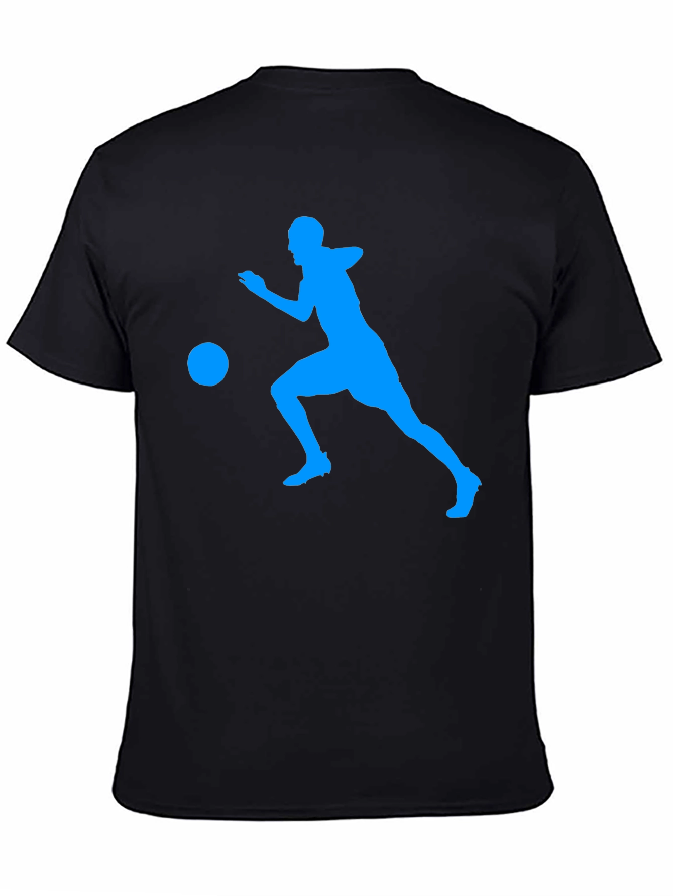Black Soccer Player Graphic Tee - Black view 4