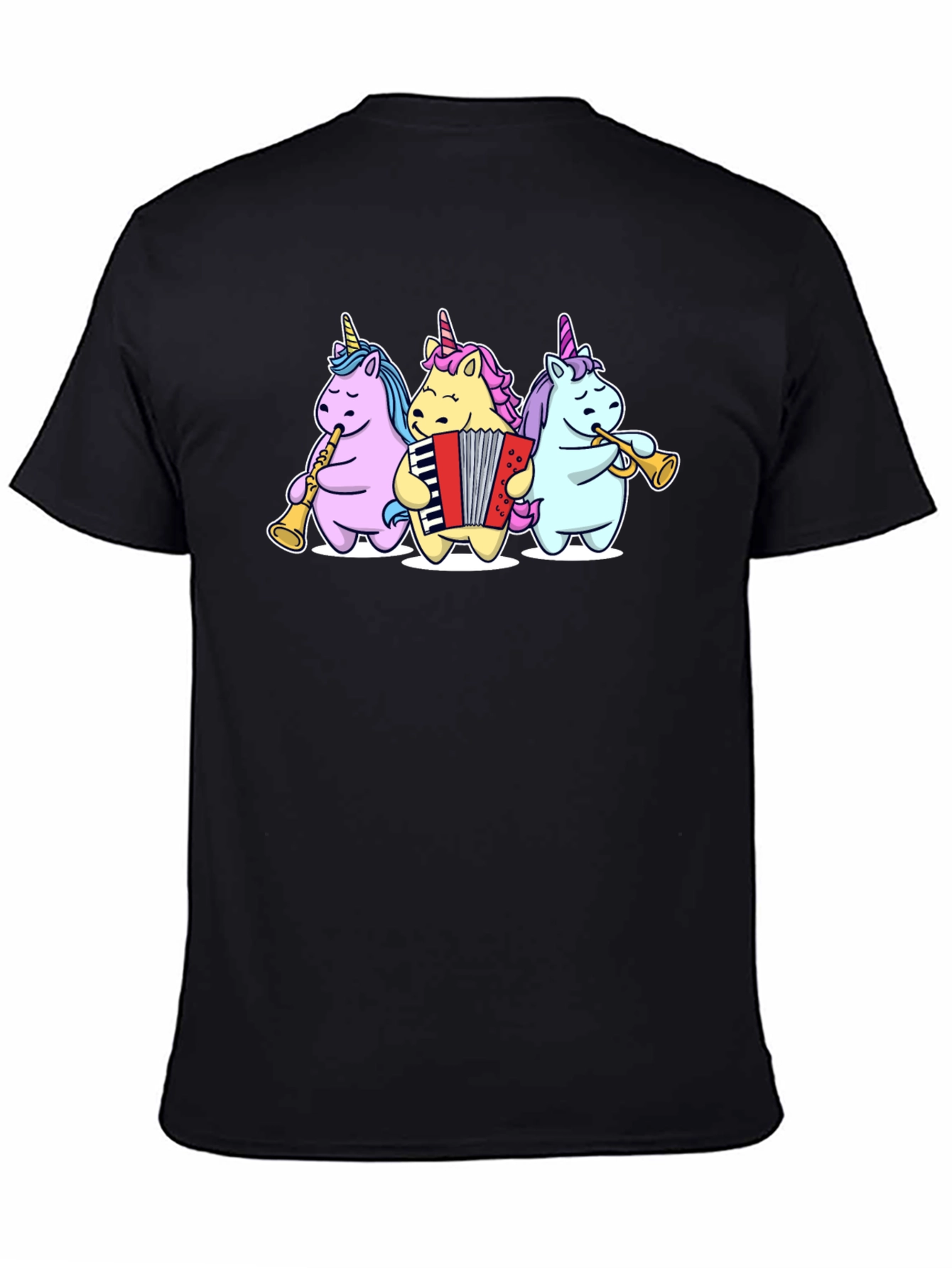 Black Unicorn Band T-Shirt - Novelty Music Tee view 4