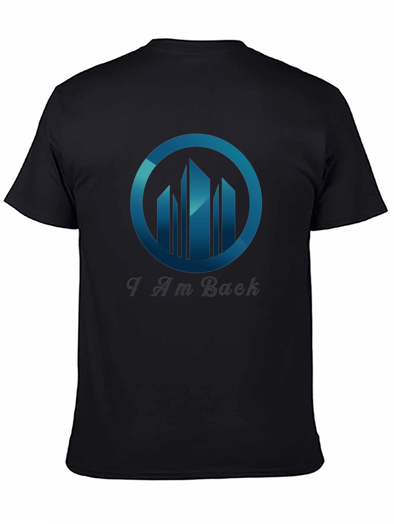 Black I Am Back Graphic Tee - Stylish Men's T-Shirt view 4