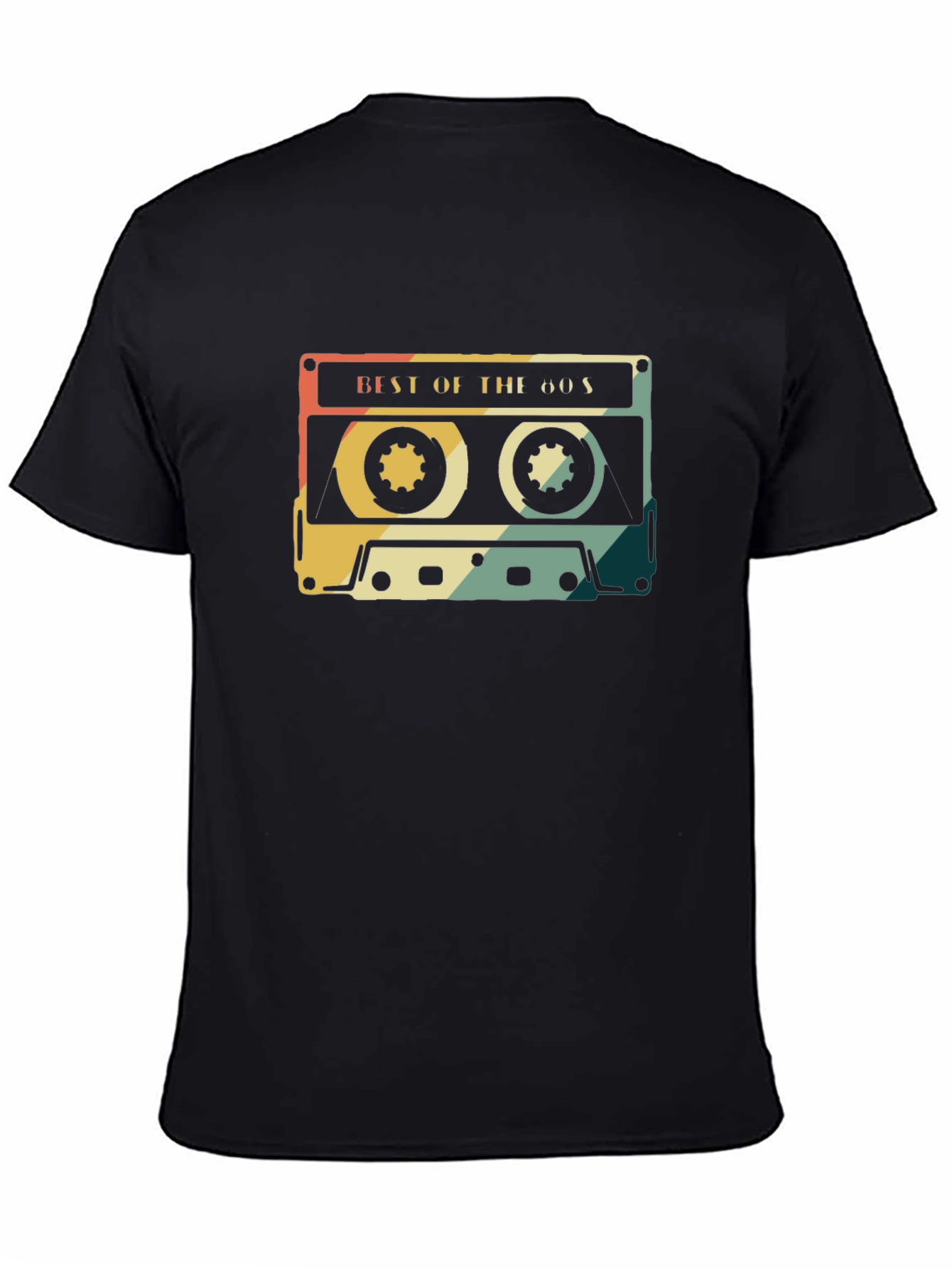 Black Retro 'Best of the 60s' Cassette Tape Graphic T-Shirt view 4
