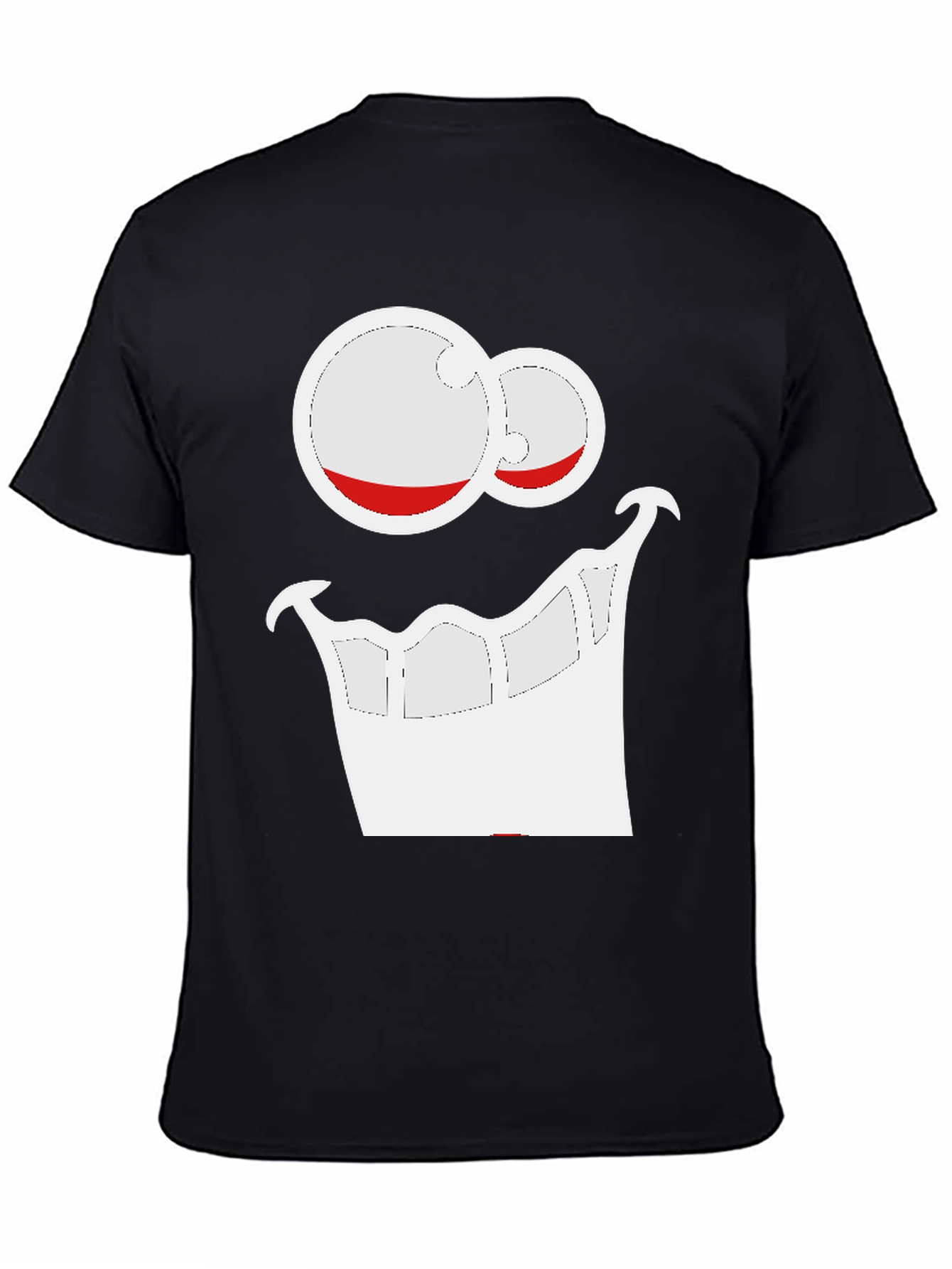 Black Cartoon Face Graphic T-Shirt view 4