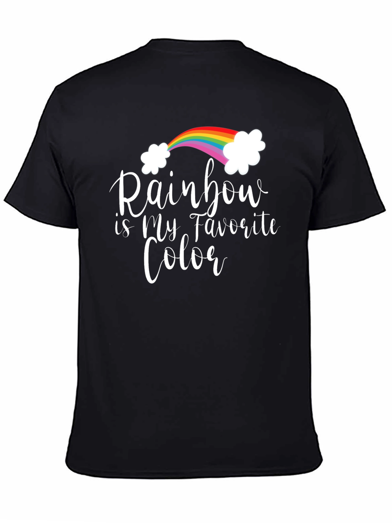Black Rainbow is My Favorite Color T-Shirt view 4