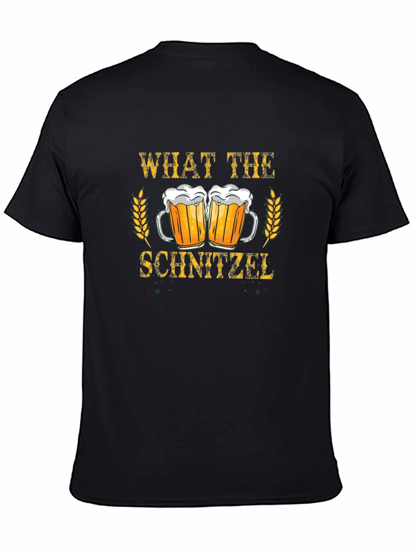 Black What The Schnitzel Oktoberfest T-Shirt view 4