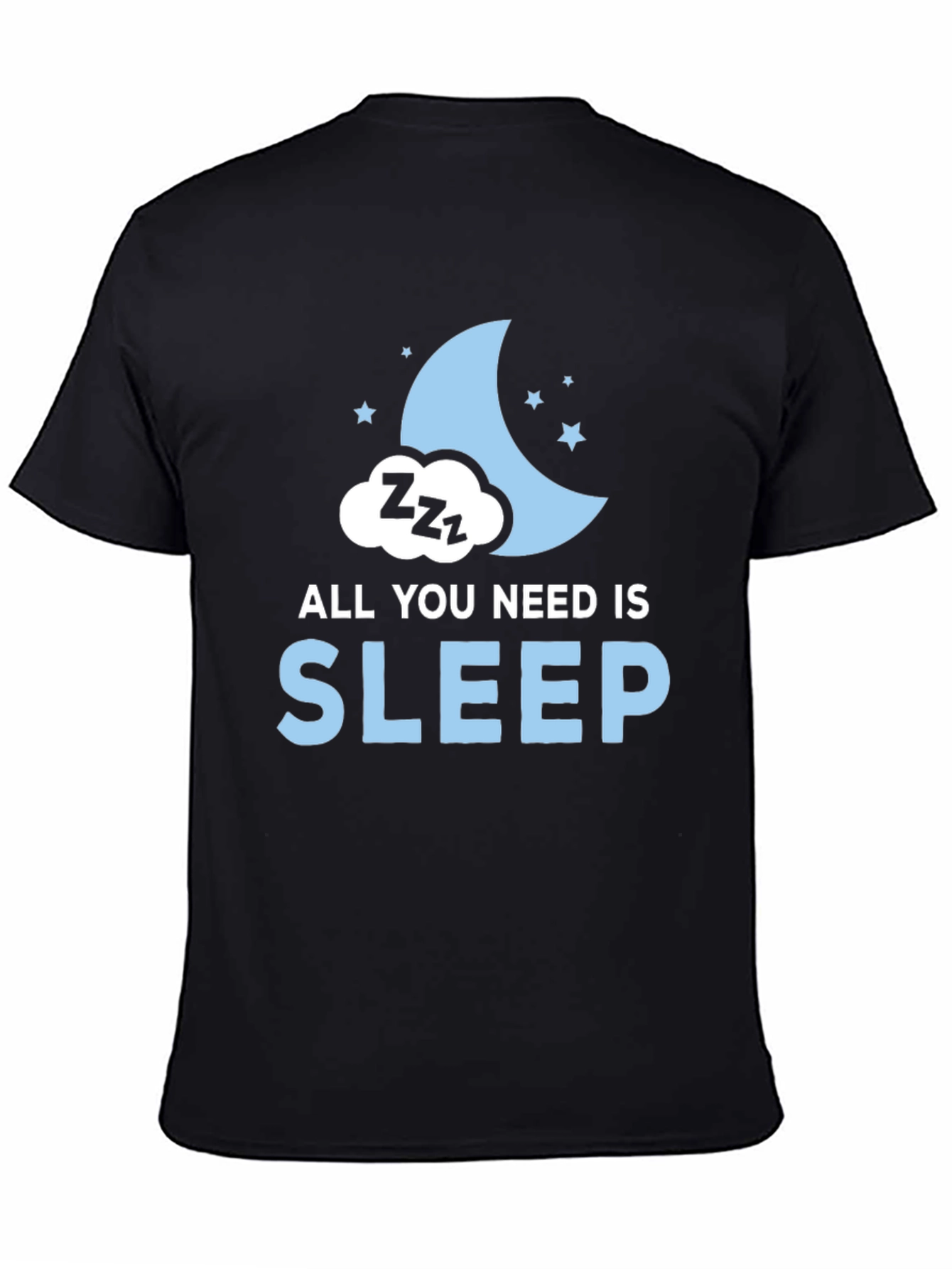 Black All You Need is Sleep Graphic T-Shirt view 4