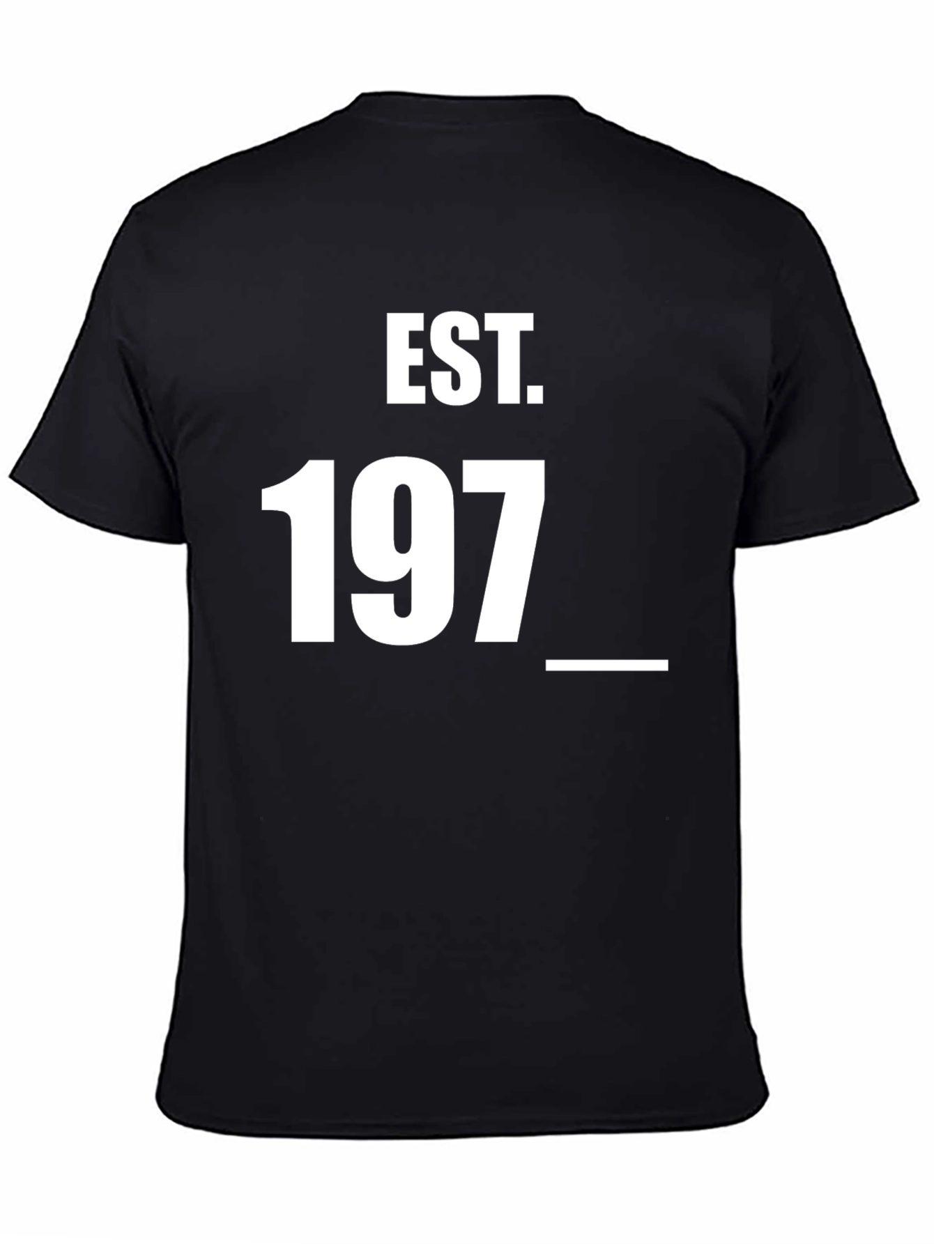 Black Est. 197_ Graphic Tee - Unisex Soft Cotton T-Shirt view 4