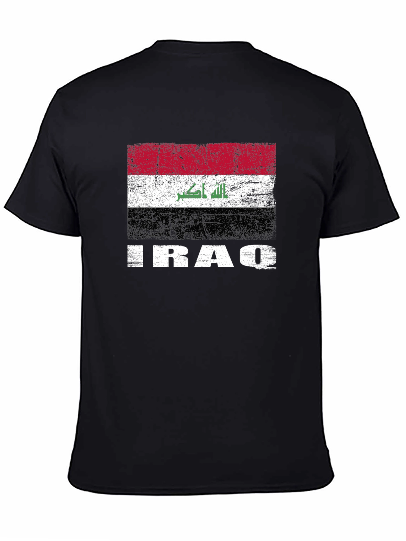 Iraq Flag T-Shirt - Distressed Graphic Tee - 4