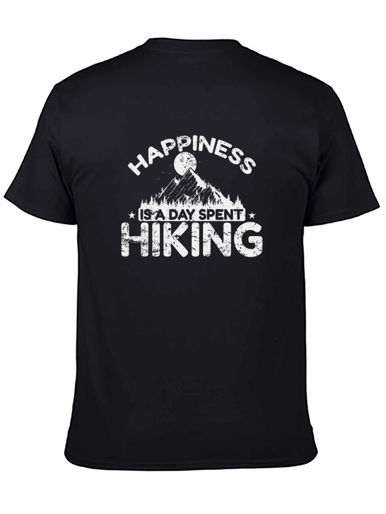 Black Happiness Hiking T-Shirt view 4