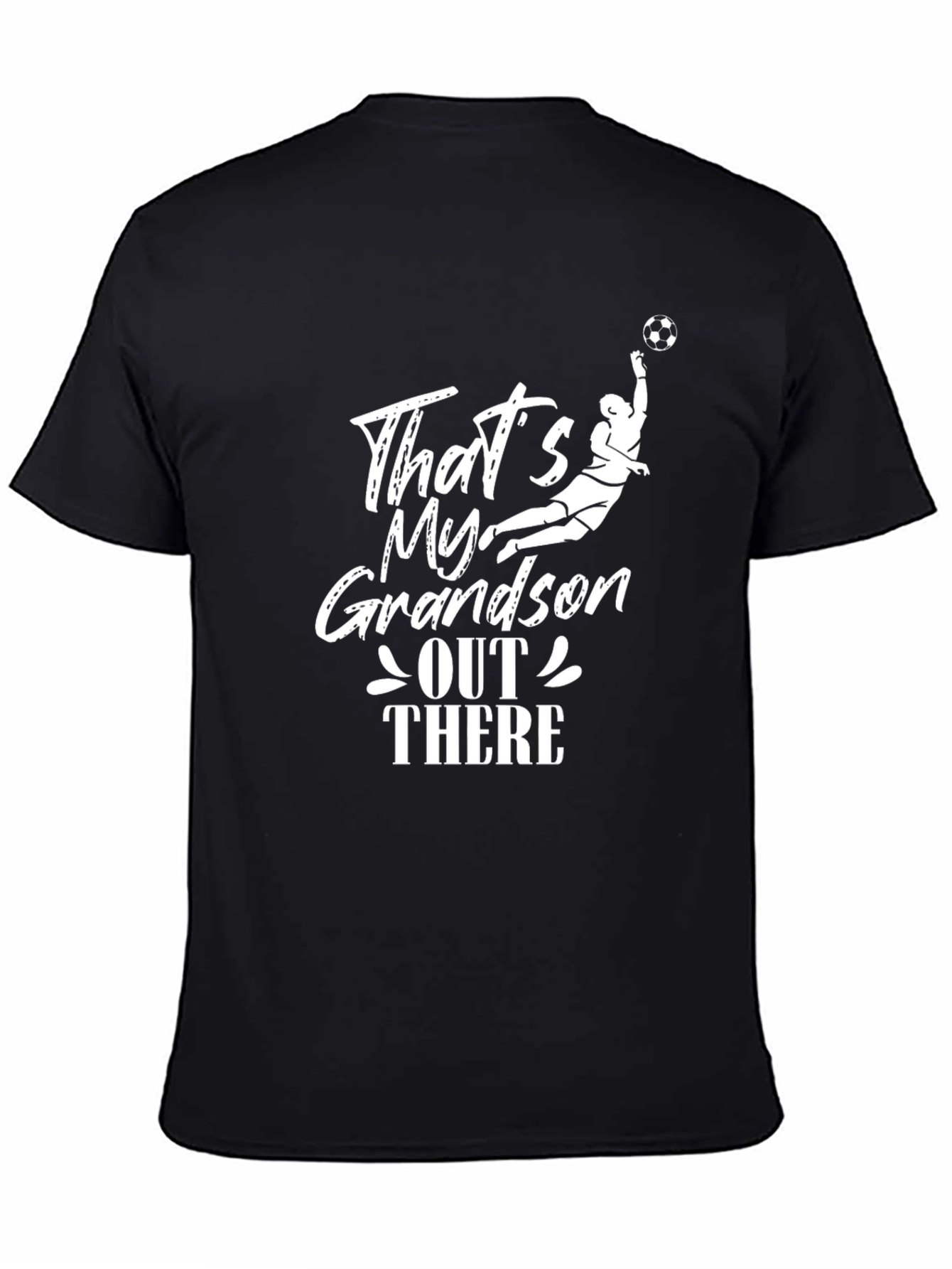 Black That's My Grandson T-Shirt - Soccer Goalie Tee view 4