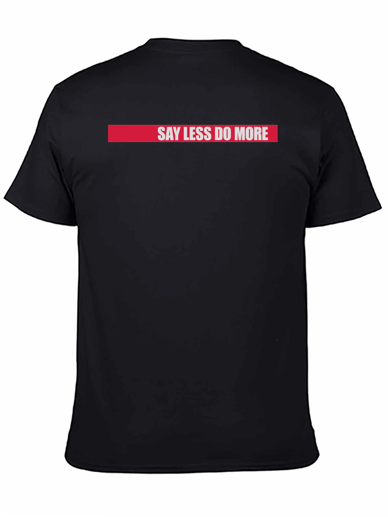 Black Say Less Do More Graphic Tee - Black view 4