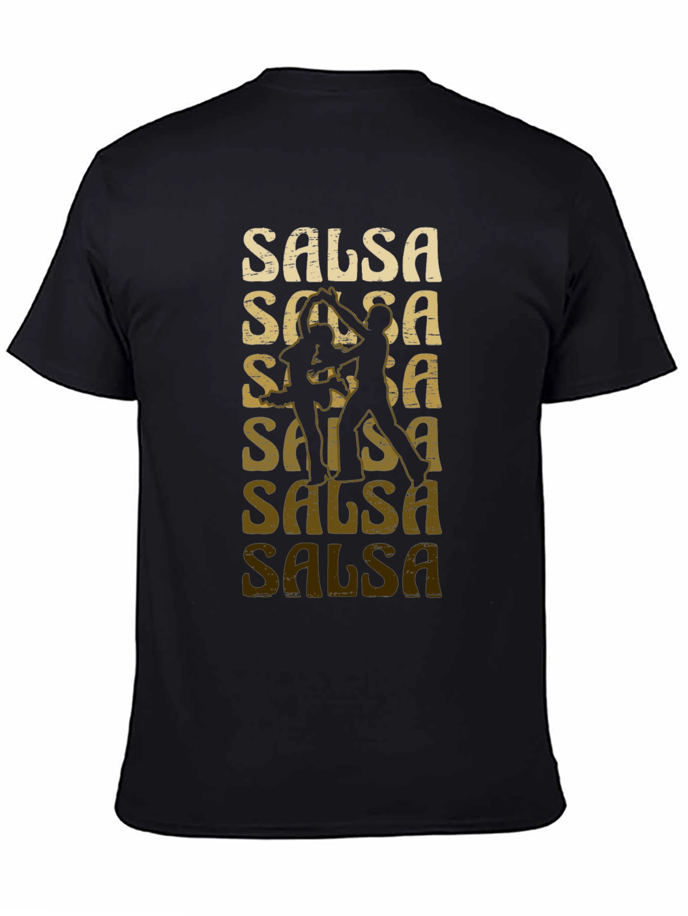 Black Salsa Dance T-Shirt view 4