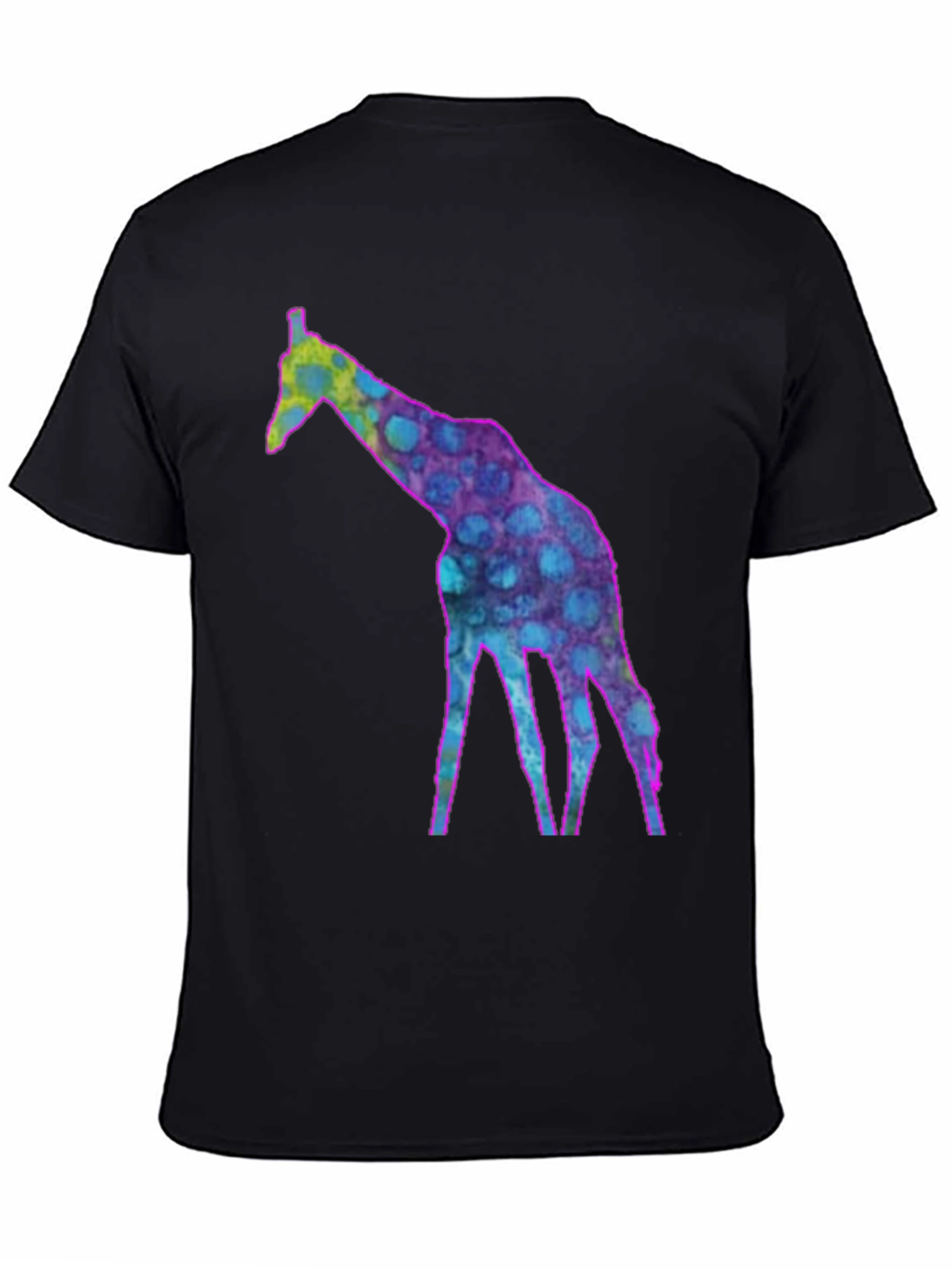 Black Cool Giraffe Graphic Tee - Funky Fashion T-Shirt view 4