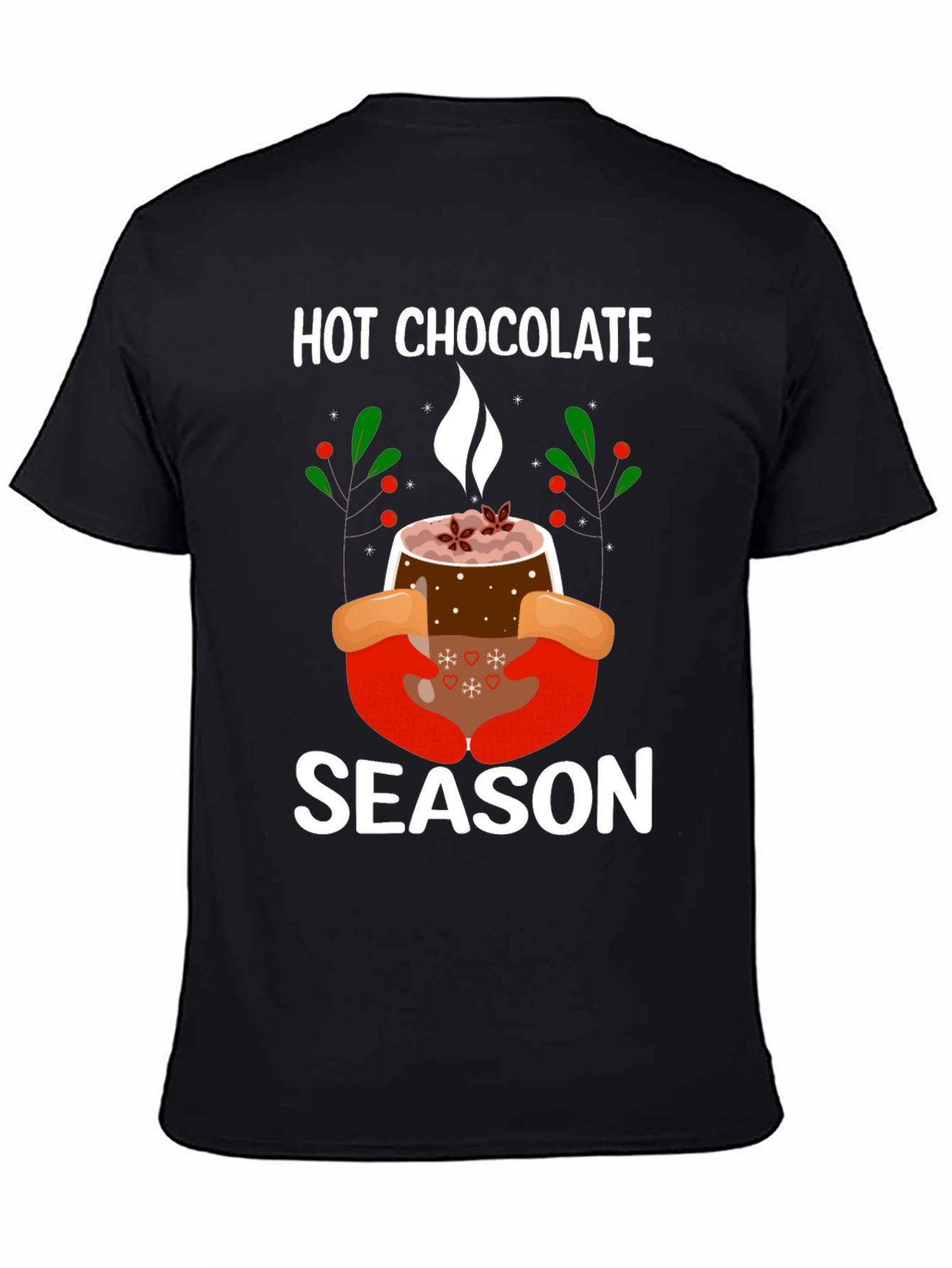 Black Hot Chocolate Season T-Shirt view 4