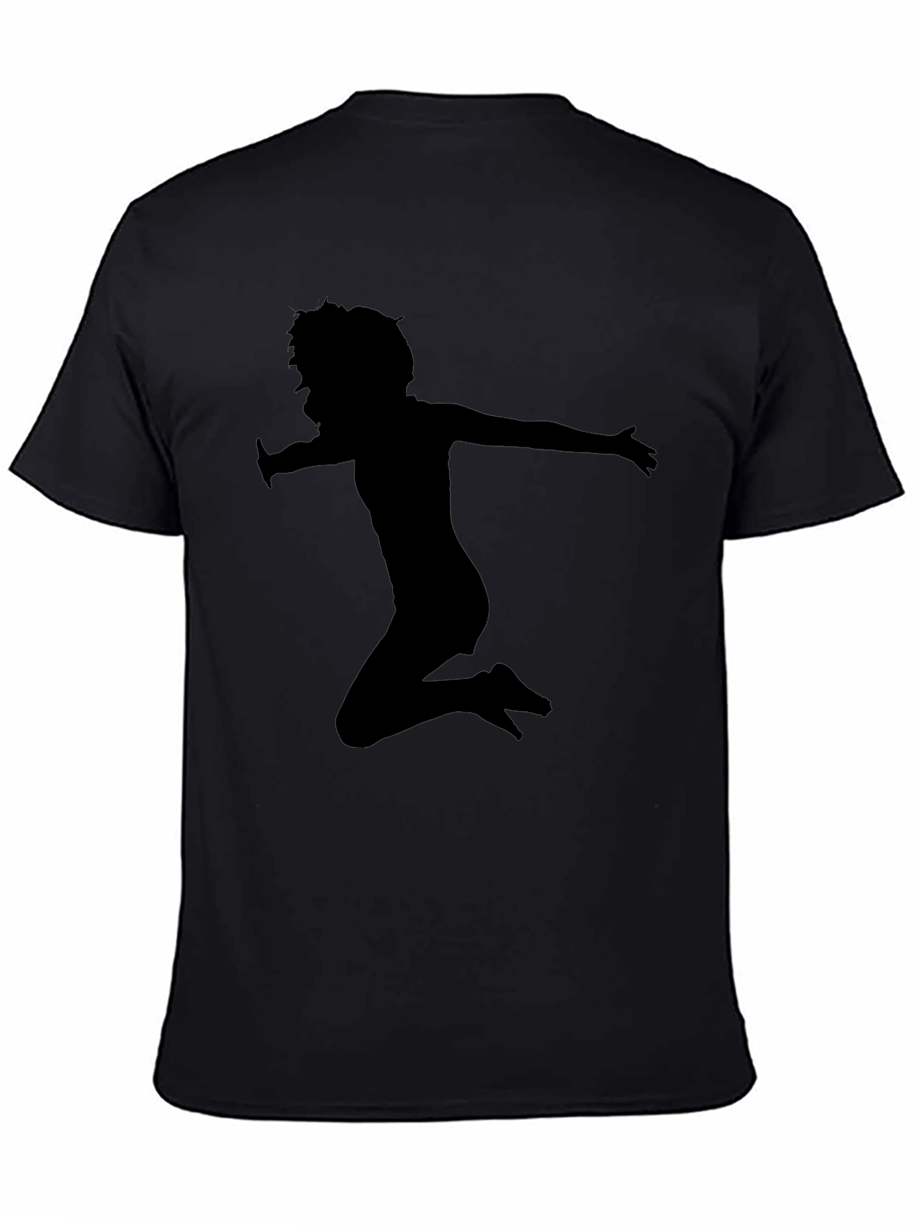 Black Silhouette Jump Black T-Shirt view 4