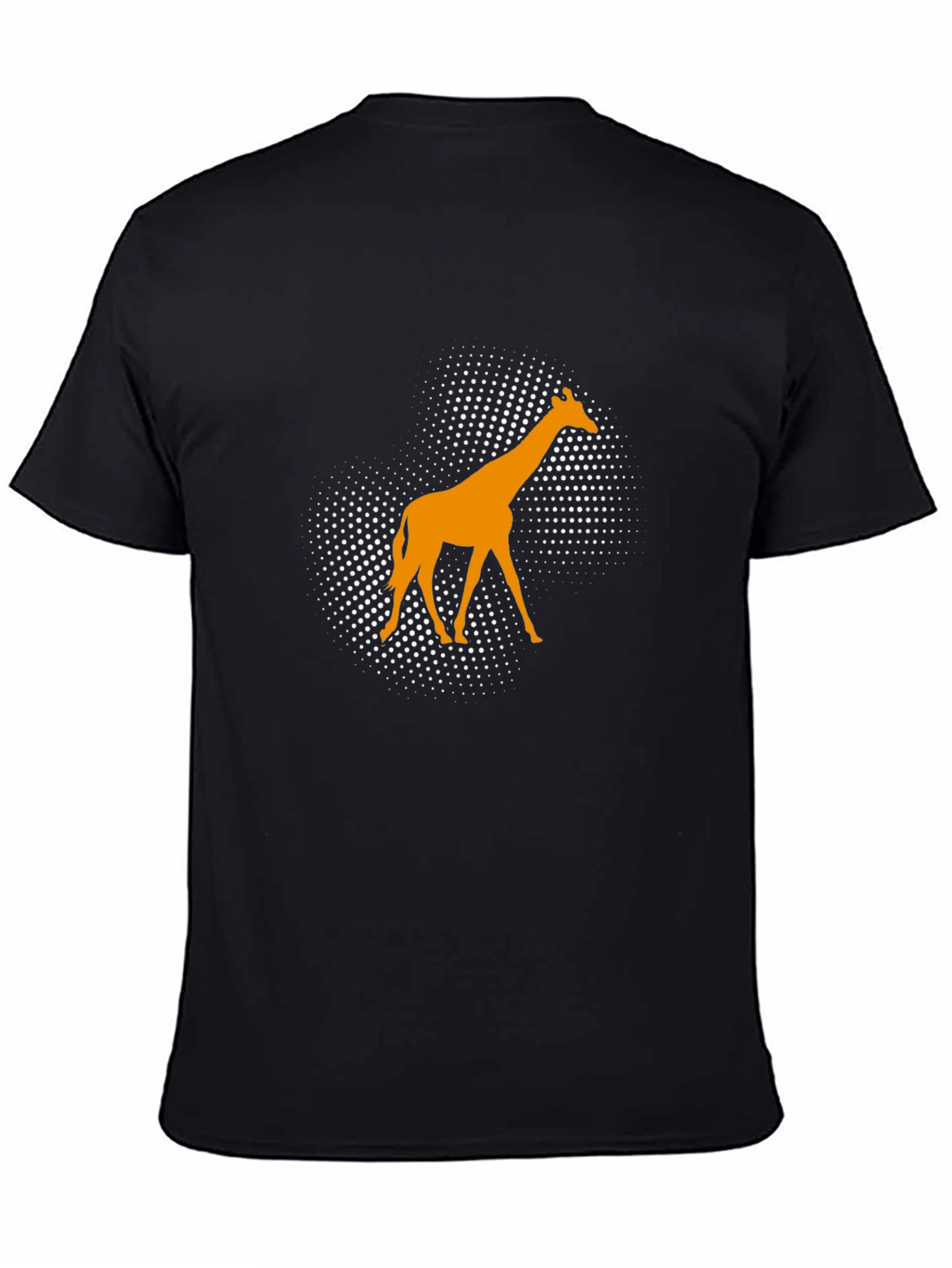 Black Giraffe Graphic Tee - Modern Animal Print view 4