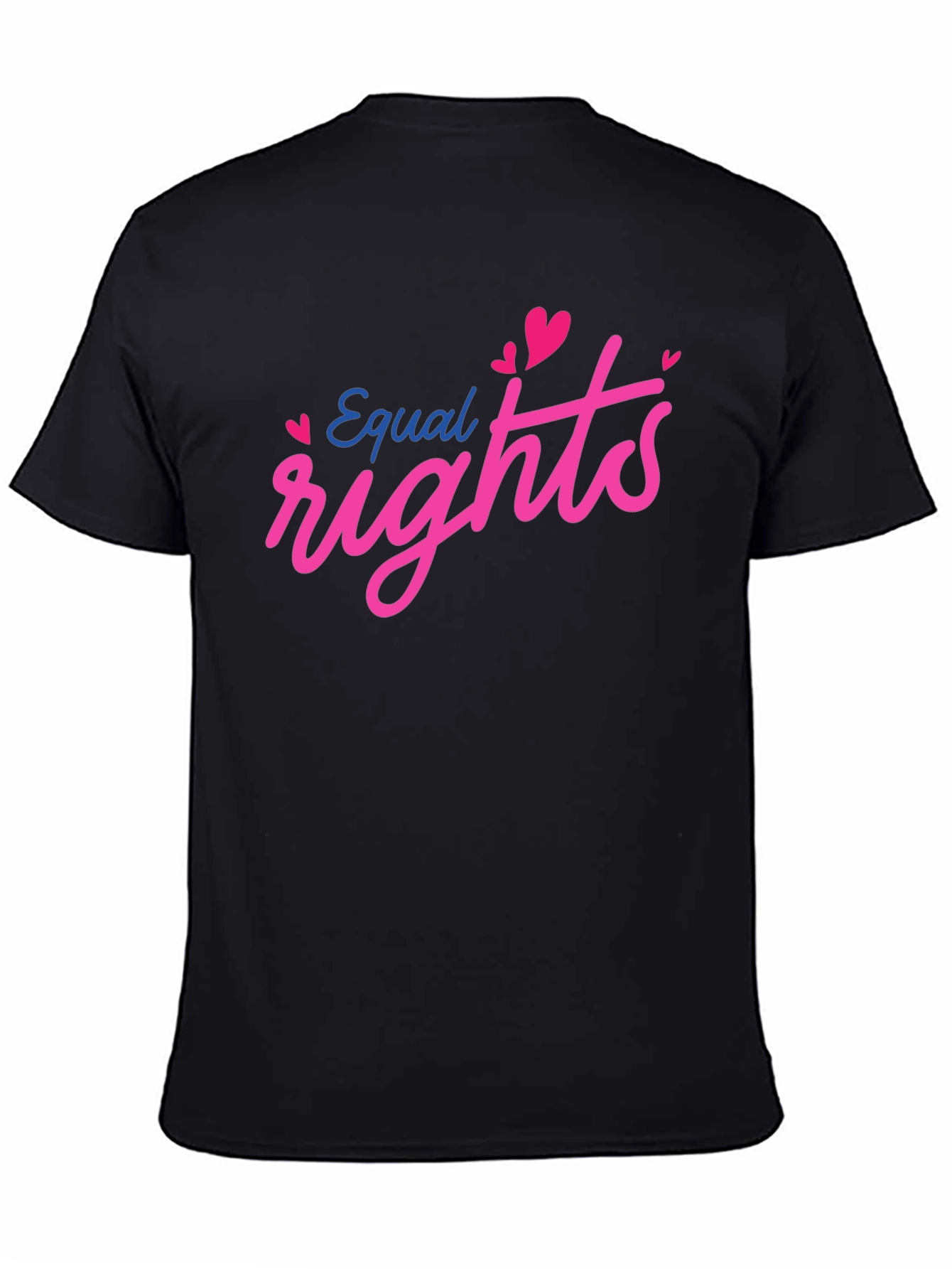 Black Equal Rights Love Heart T-Shirt view 4